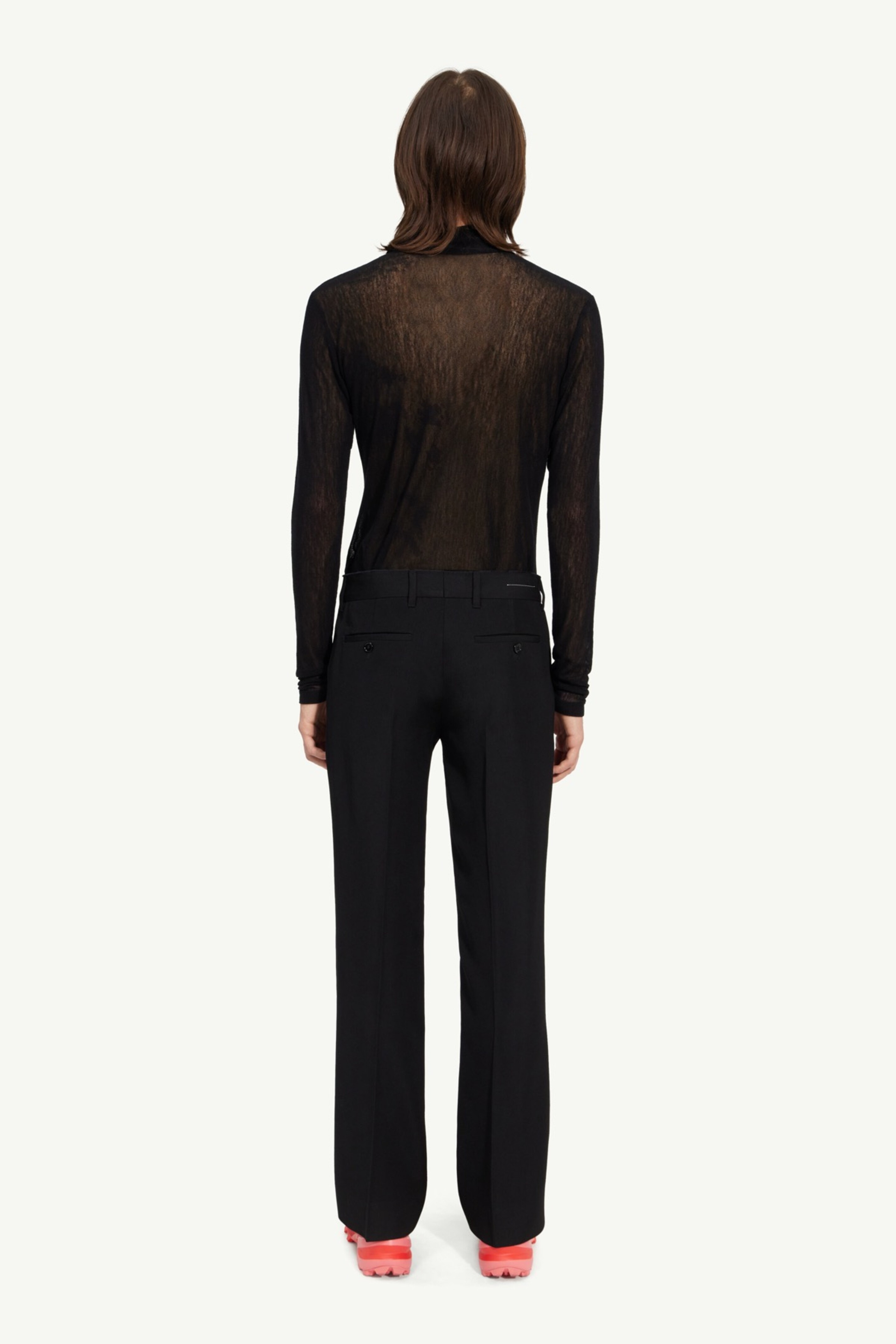 Wool gabardine trousers - 3