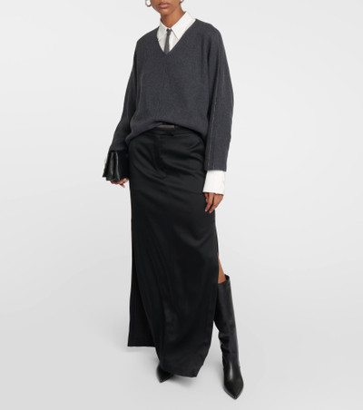 Brunello Cucinelli High-rise maxi skirt outlook
