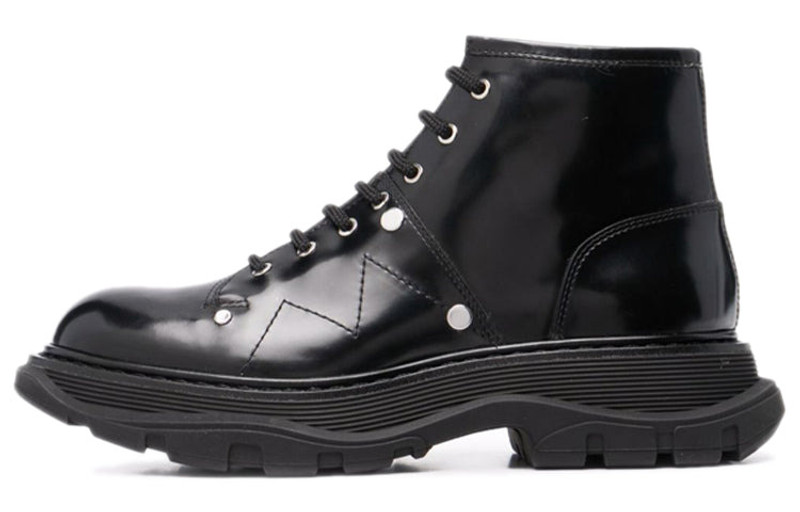 Alexander McQueen Alexander McQueen Ankle Leather Boot 'Black' 595469WHZ811081 outlook