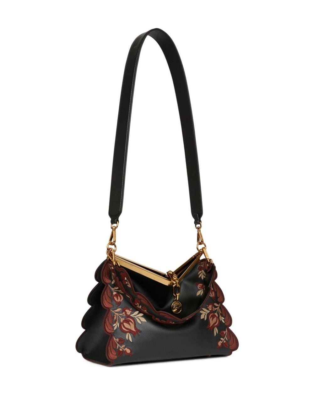 medium embroidered Vela shoulder bag - 3