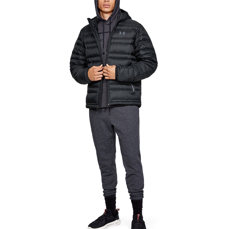 Under Armour Down Hooded Winter Jacket 'Black' 1342738-001 - 5