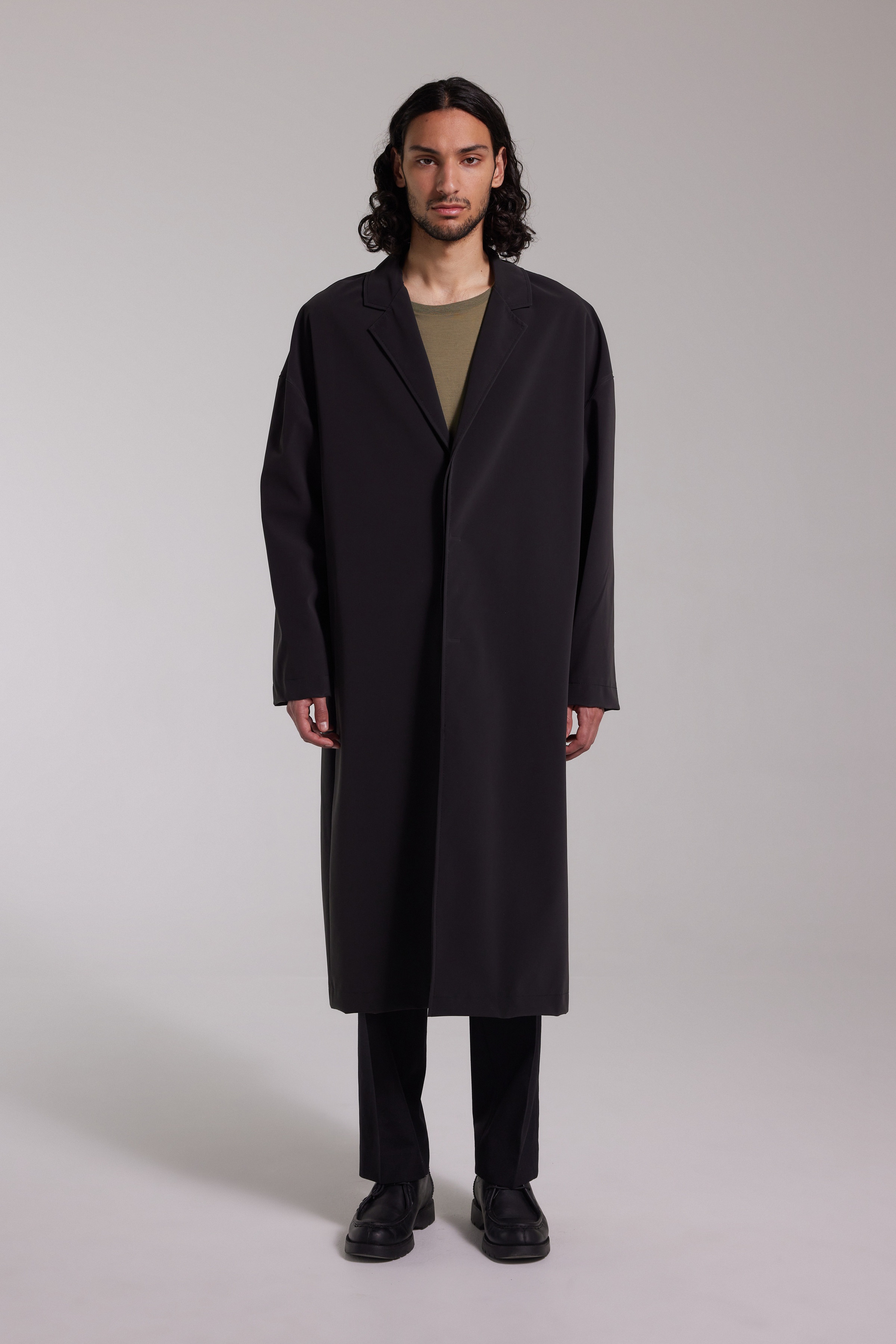 Rydberg Long Matte Raincoat Black - 2