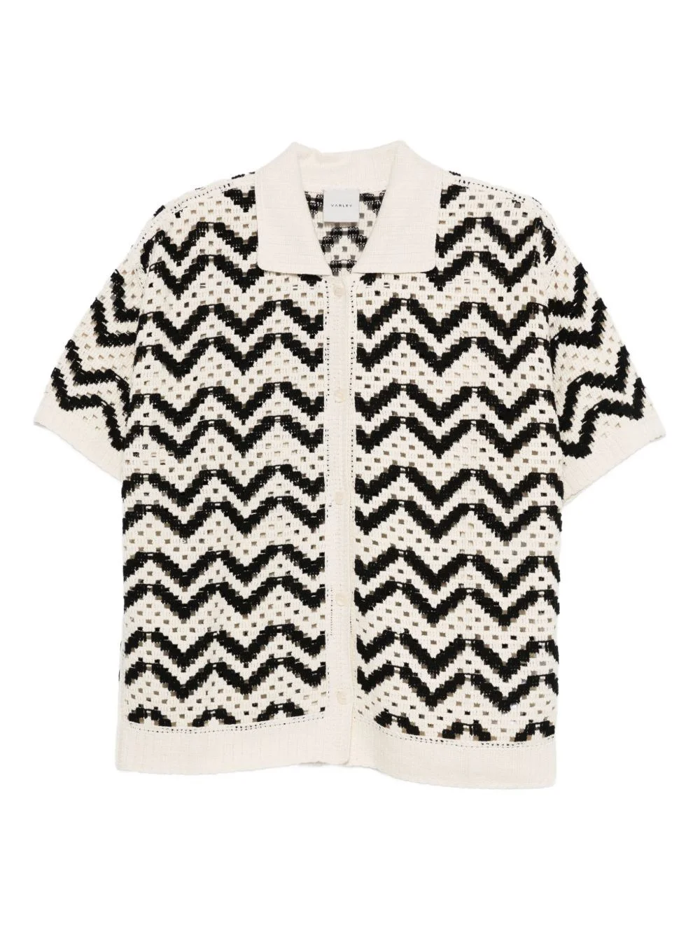 Anais crochet chevron polo shirt - 1