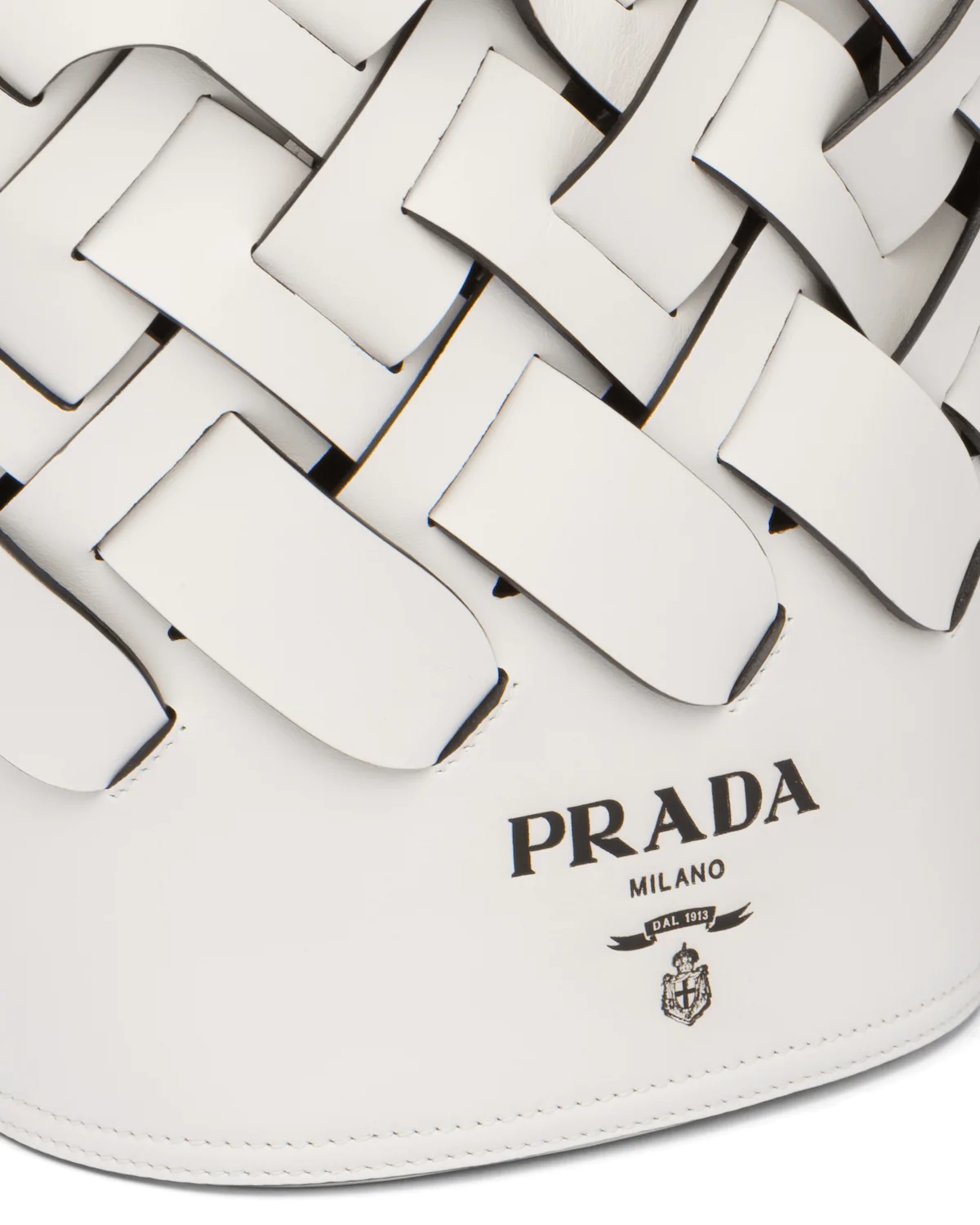 Leather Prada Tress Bucket Bag - 6