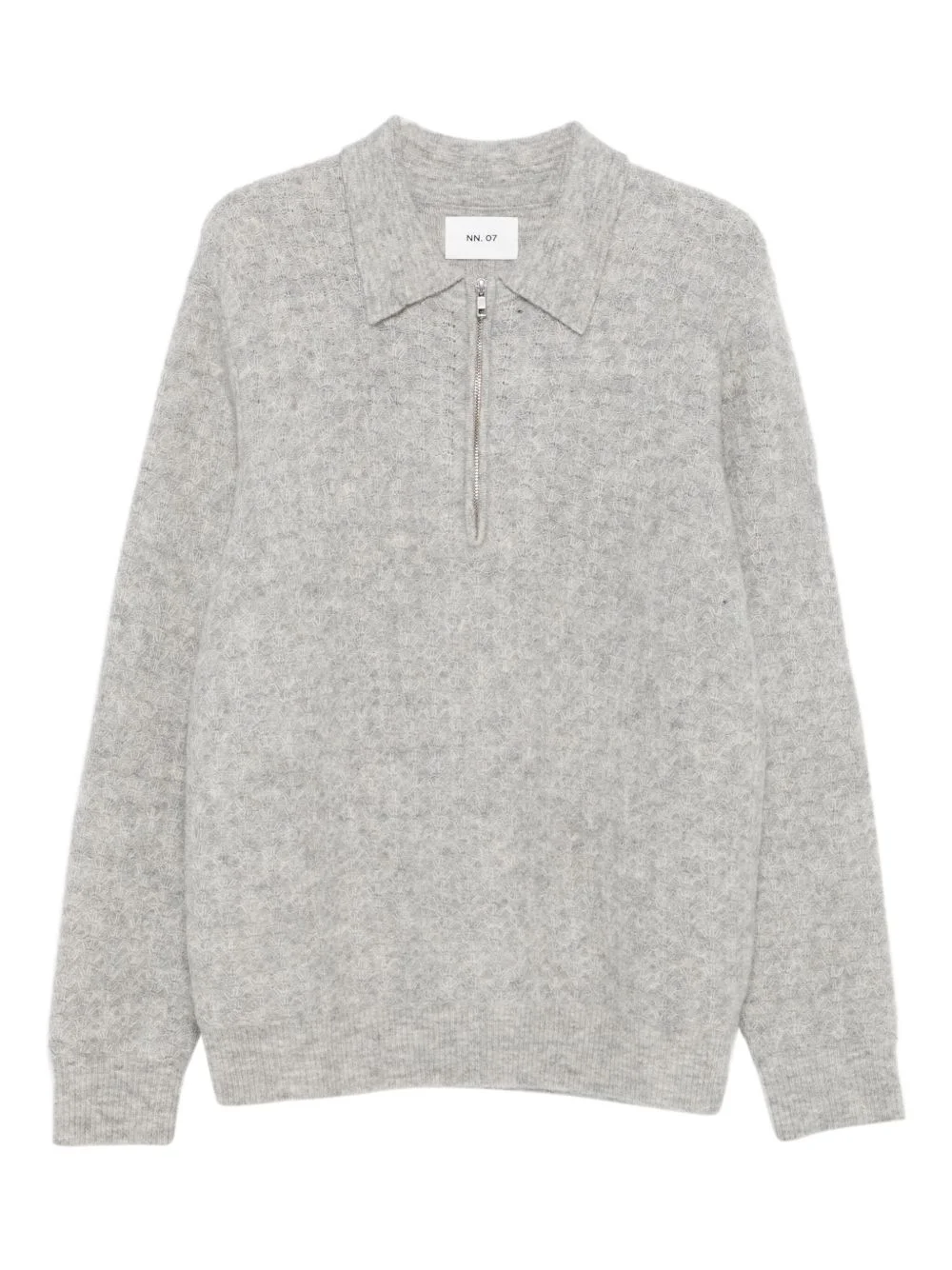 Alfie zip-neck polo shirt - 1