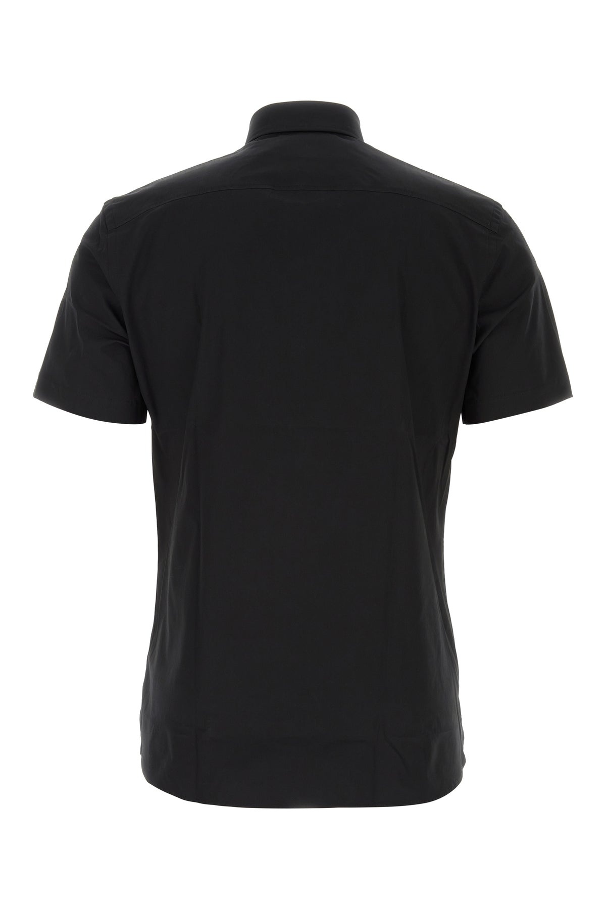 Black stretch poplin shirt - 2