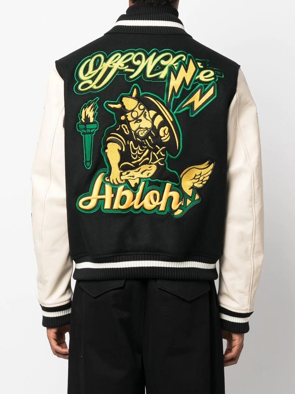 logo-patch varsity jacket - 4