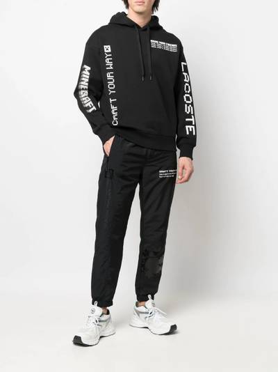 LACOSTE Minecraft graphic-print hoodie outlook