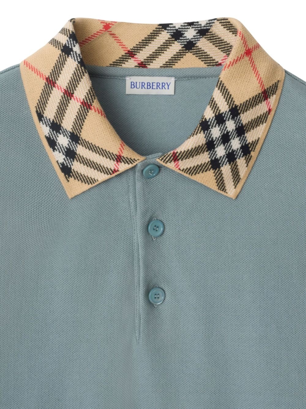 checked-collar polo shirt - 4