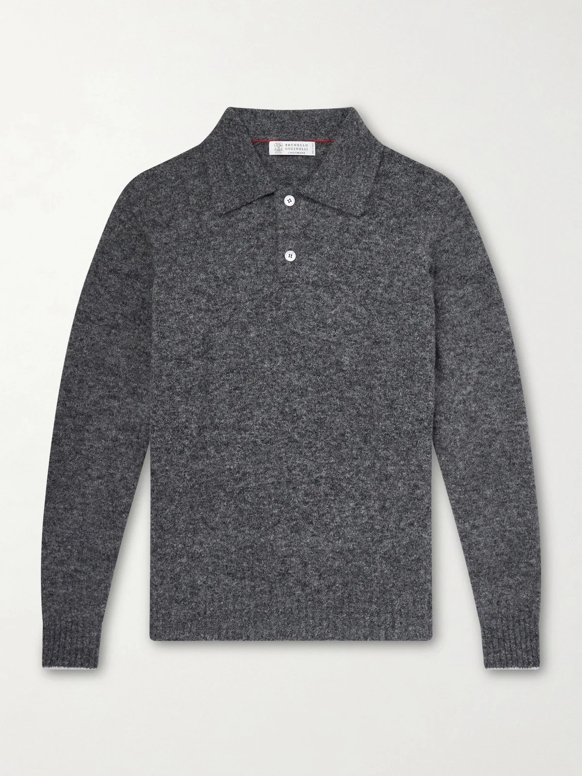 Alpaca-Blend Polo Sweater - 1