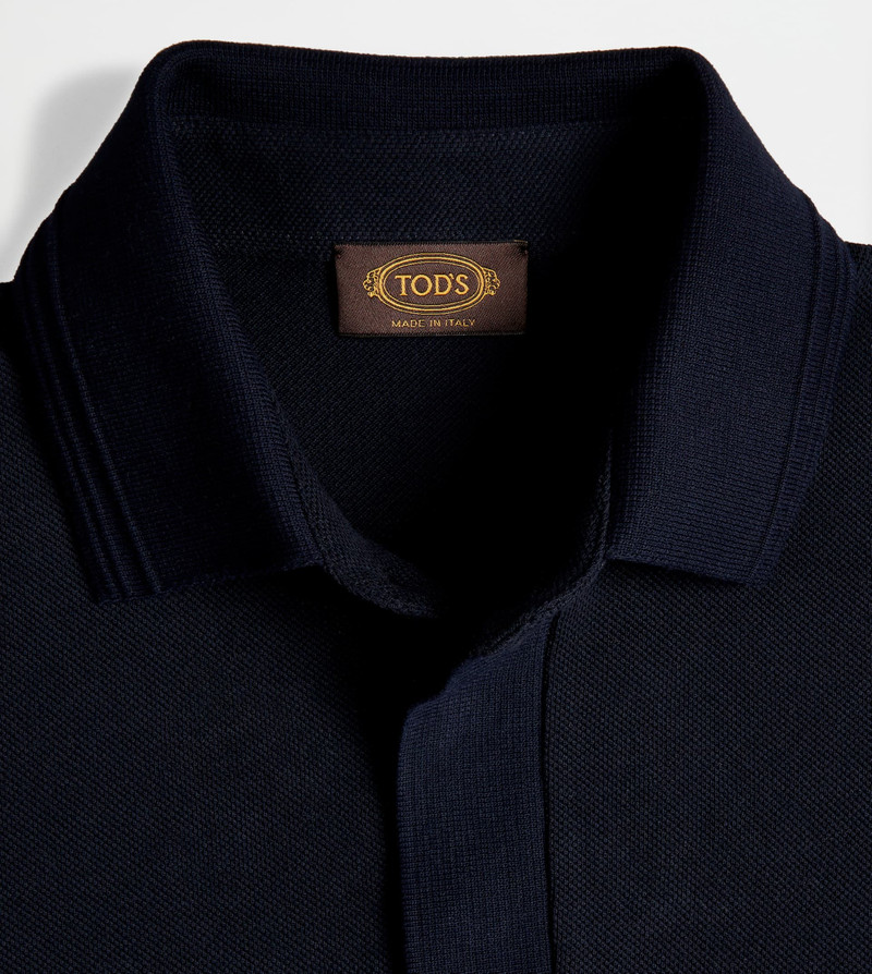 POLO SHIRT IN PIQUET - BLUE 6