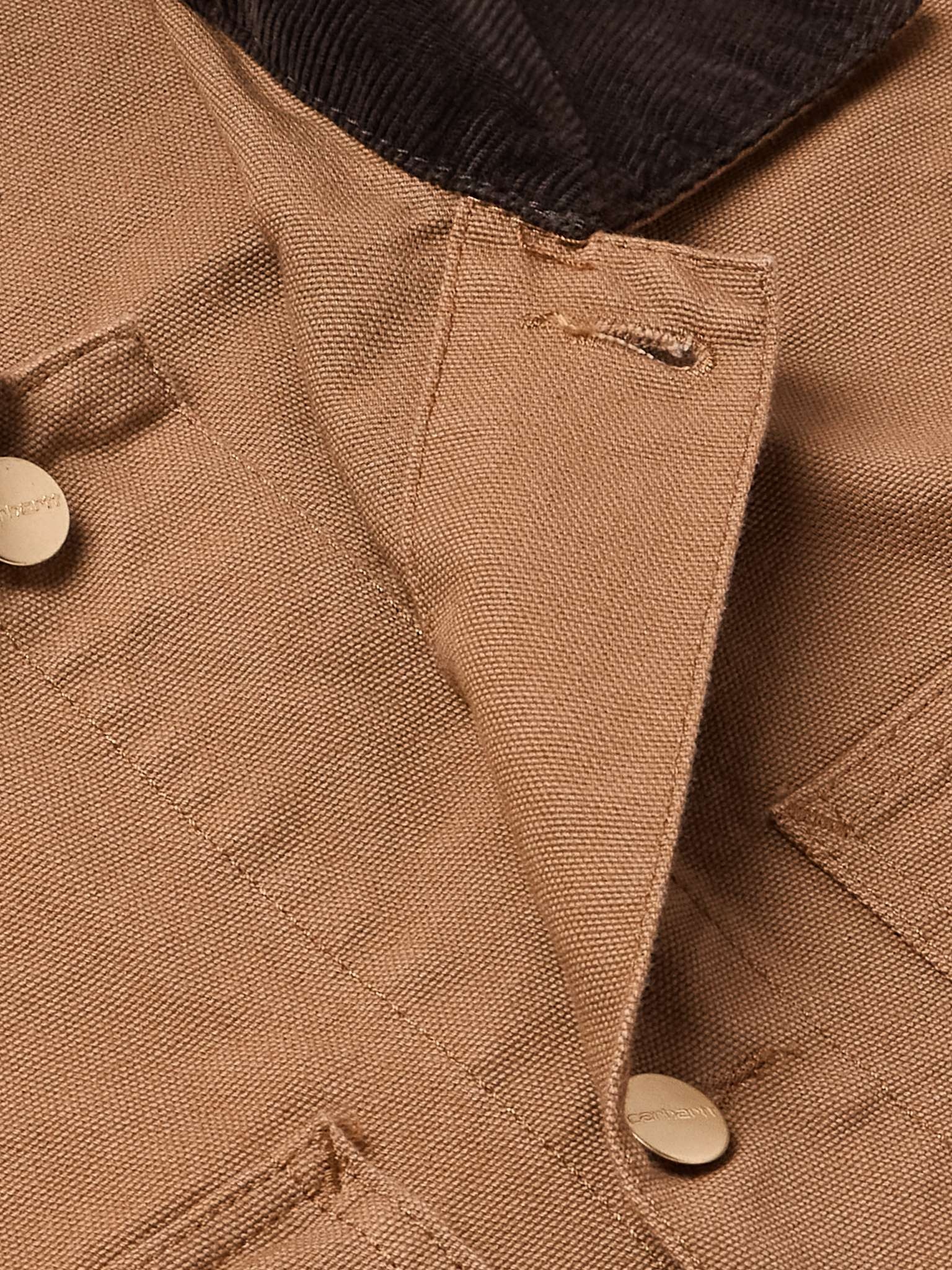 Michigan Corduroy-Trimmed Organic Cotton-Canvas Chore Jacket - 4