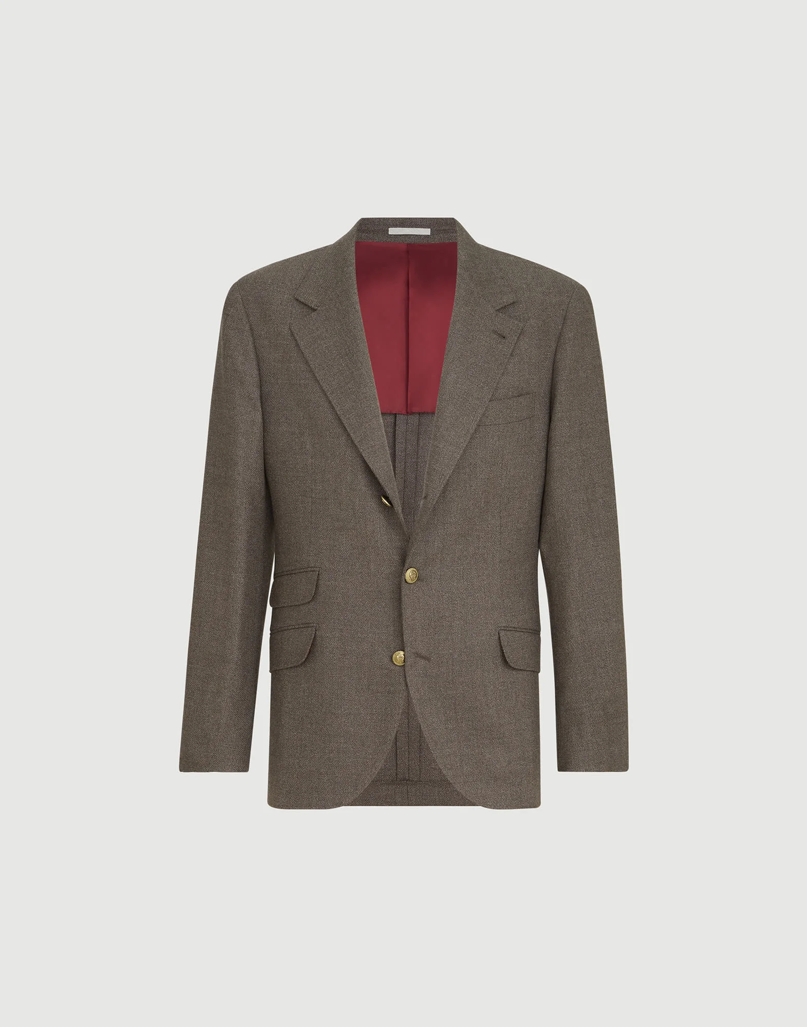 Mouliné virgin wool twill deconstructed Cavallo blazer - 1
