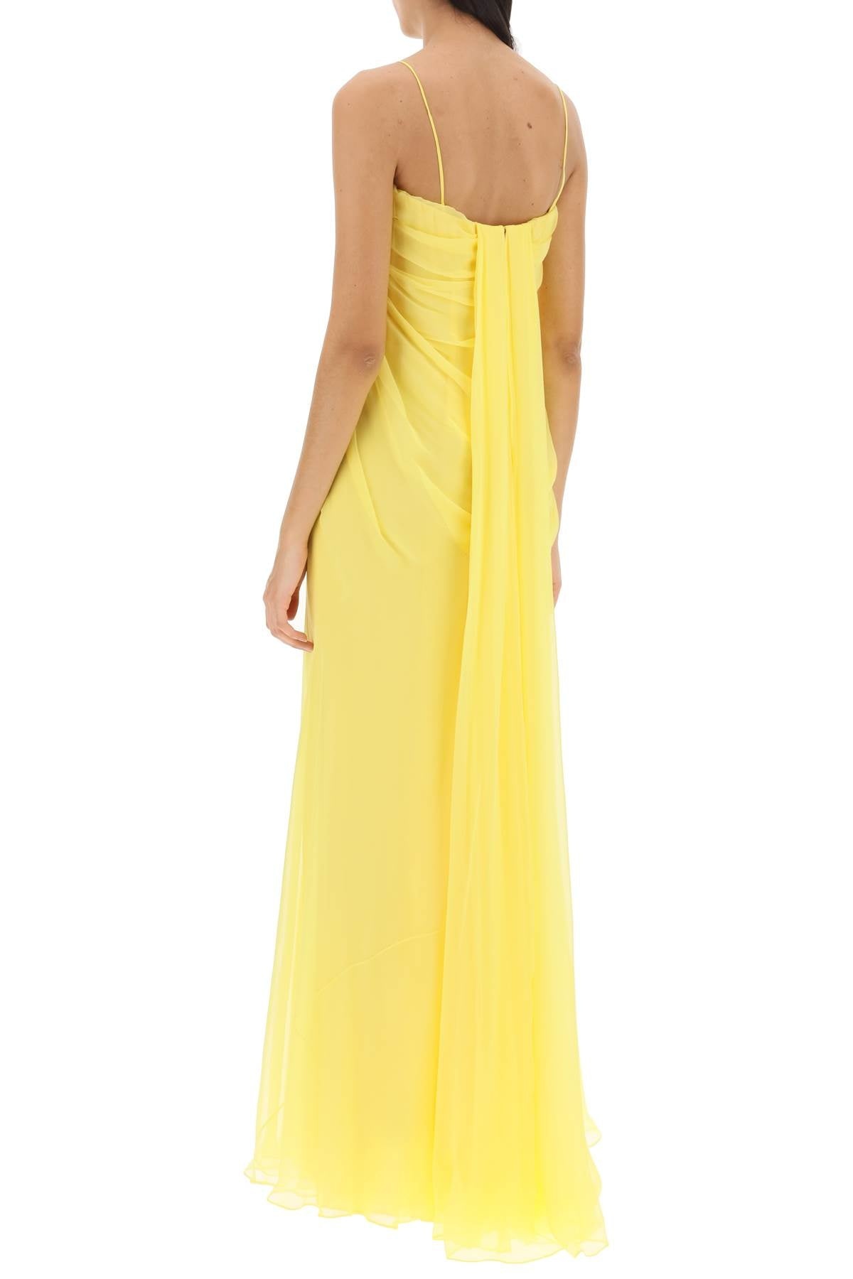 Alexander Mcqueen Silk Chiffon Bustier Gown Women - 3