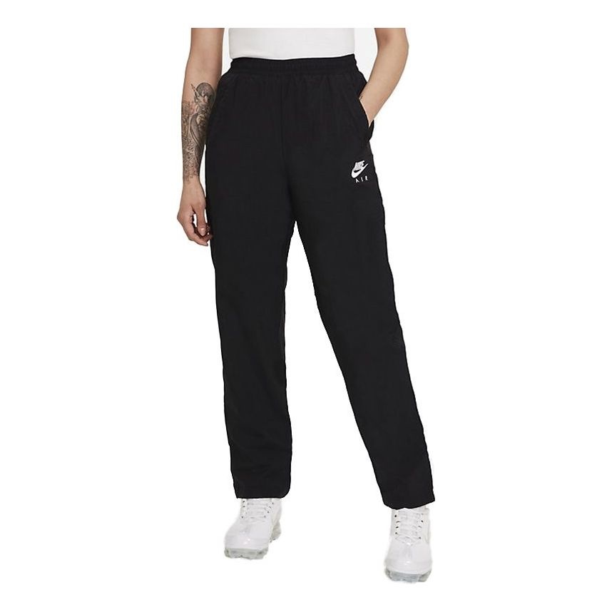 (WMNS) Nike Athleisure Casual Sports Bundle Feet Woven Long Pants/Trousers Black CZ9348-010 - 1