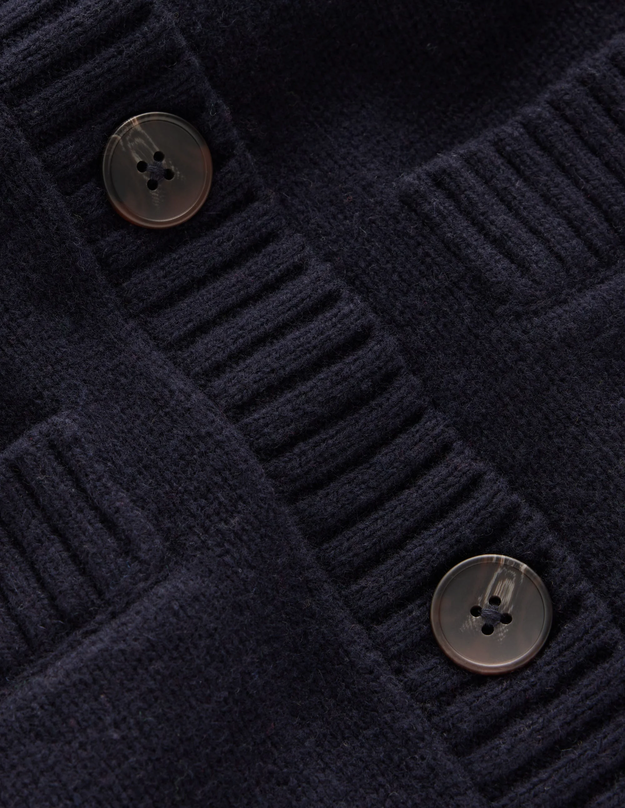 Marta Merino Wool Waistcoat-Navy - 1