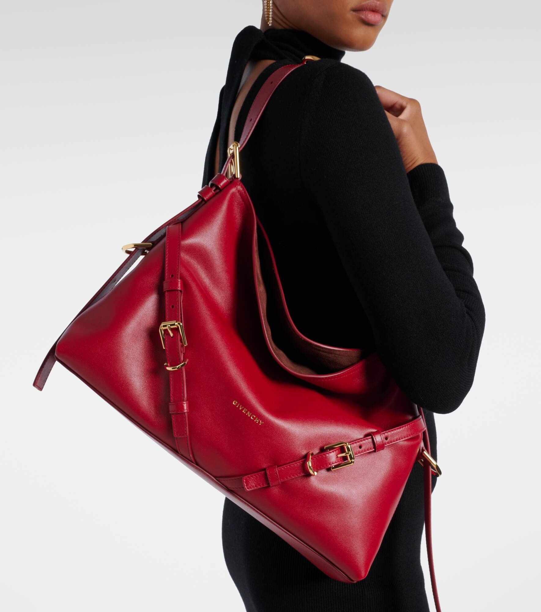 Voyou Medium leather shoulder bag - 6