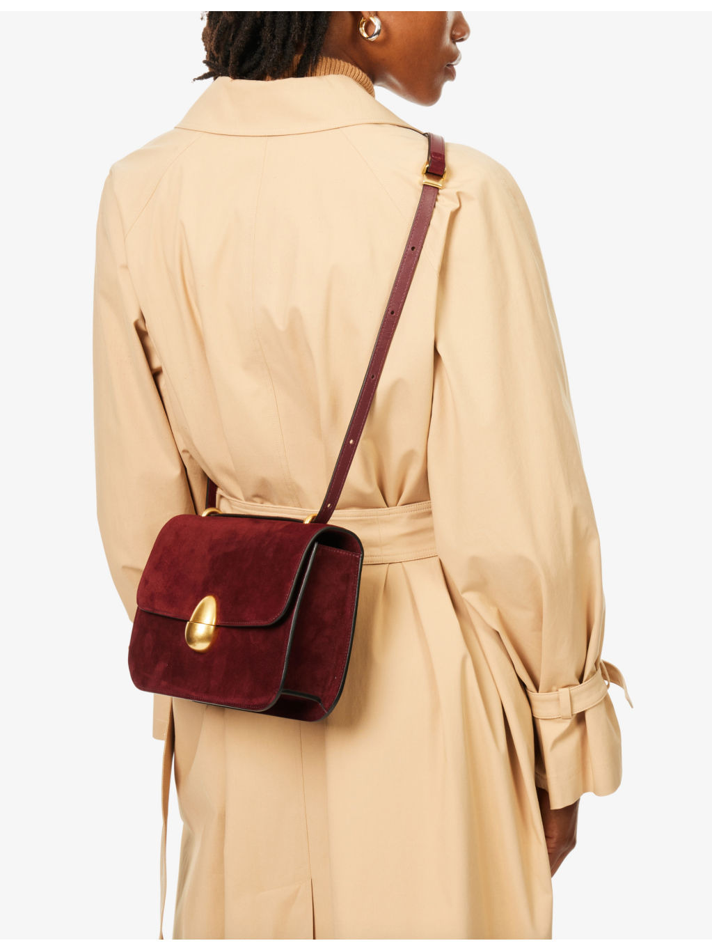 Phoenix adjustable-strap suede cross-body bag - 2