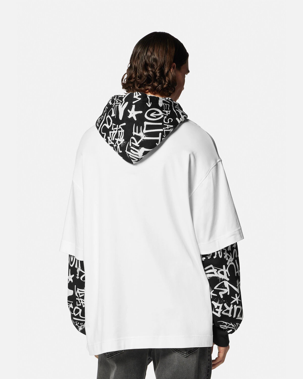 V-Emblem T-Shirt Hoodie - 4
