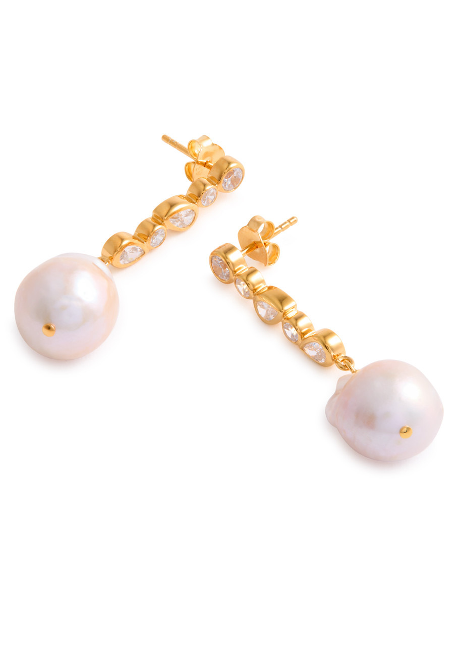 Completedworks Pitter-patter Pearl 18kt Gold Vermeil Drop Earrings - 3