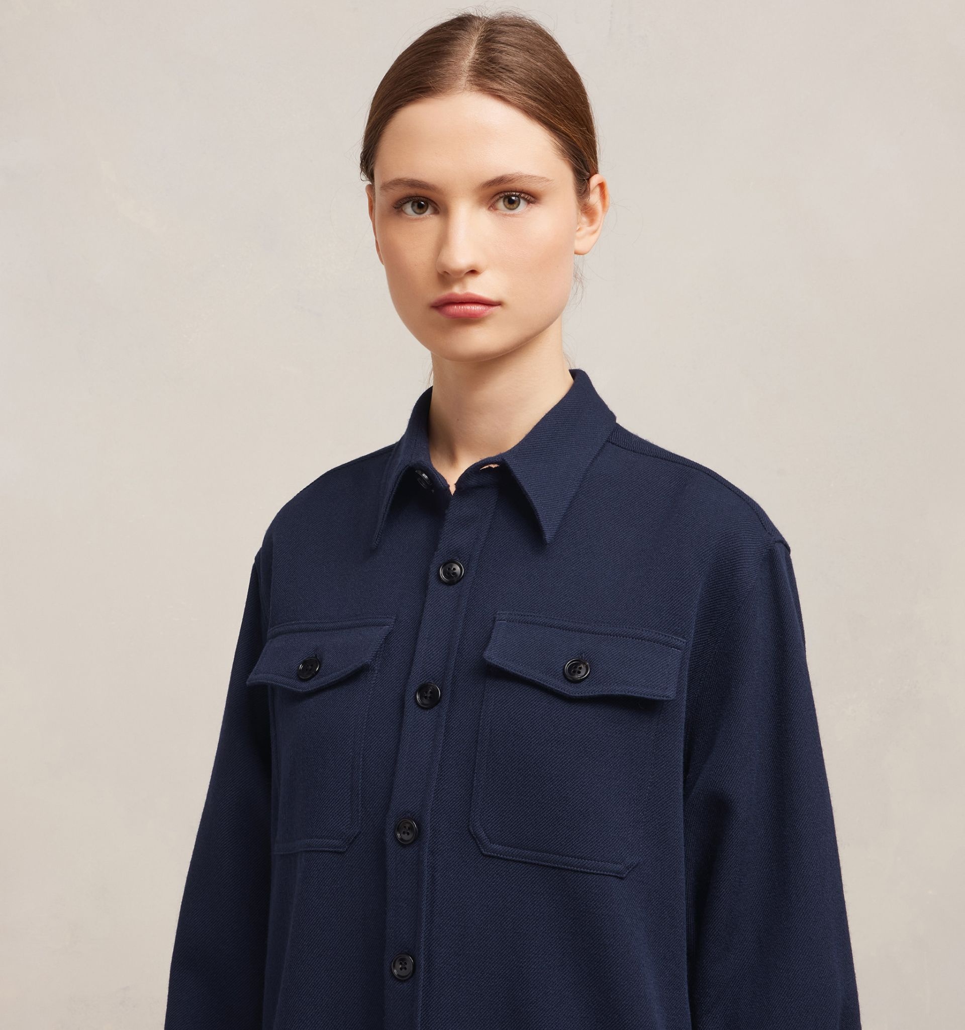 【関税込み】AMI PARIS OVERSHIRT WITH CHEST POCKET AMI Paris Overshirt With Chest Pocket | REVERSIBLE