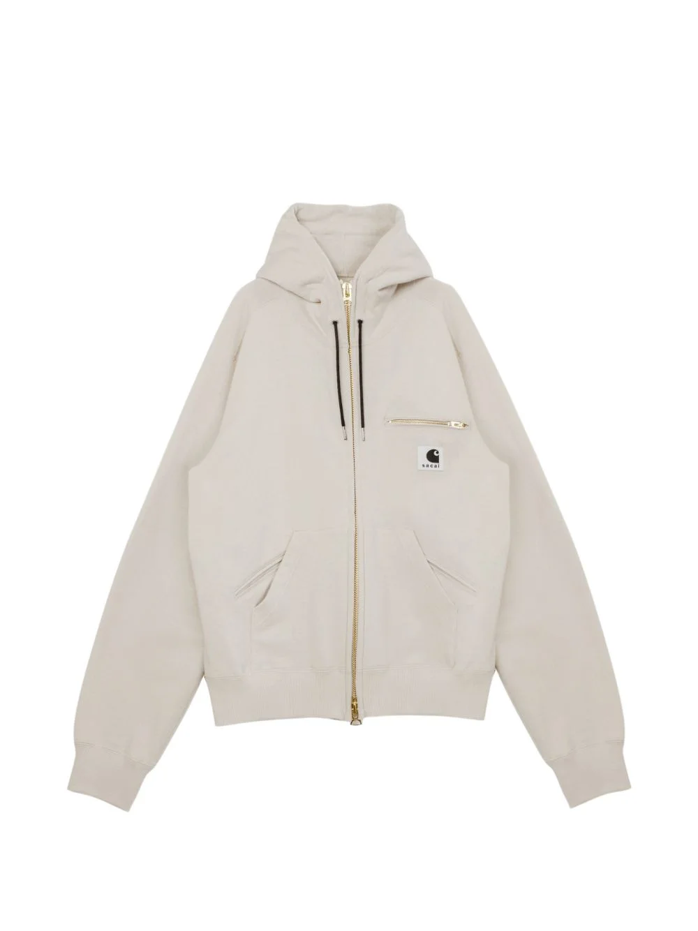 logo zip hoodie - 1