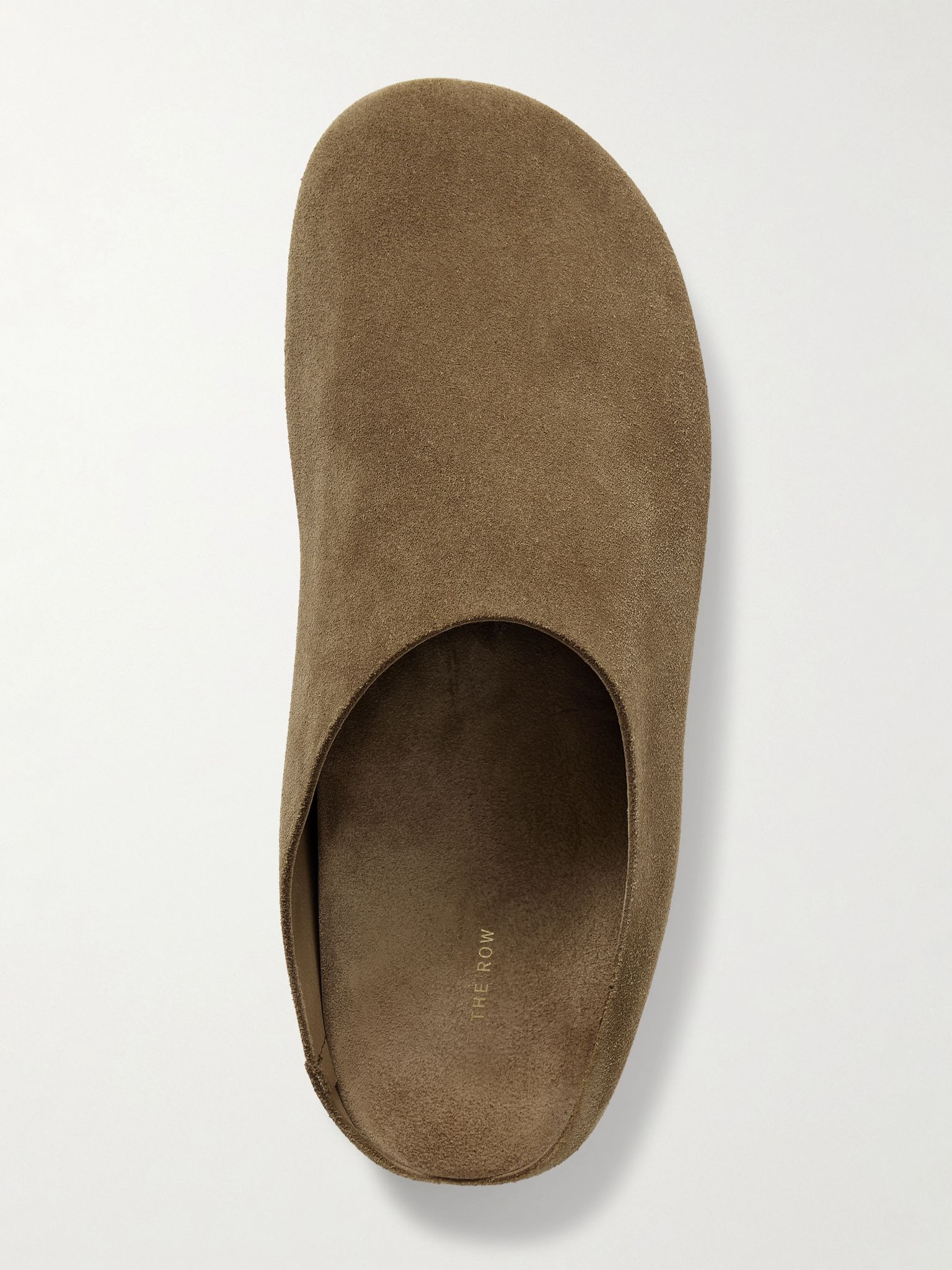 Hudson suede mules Army green - 5