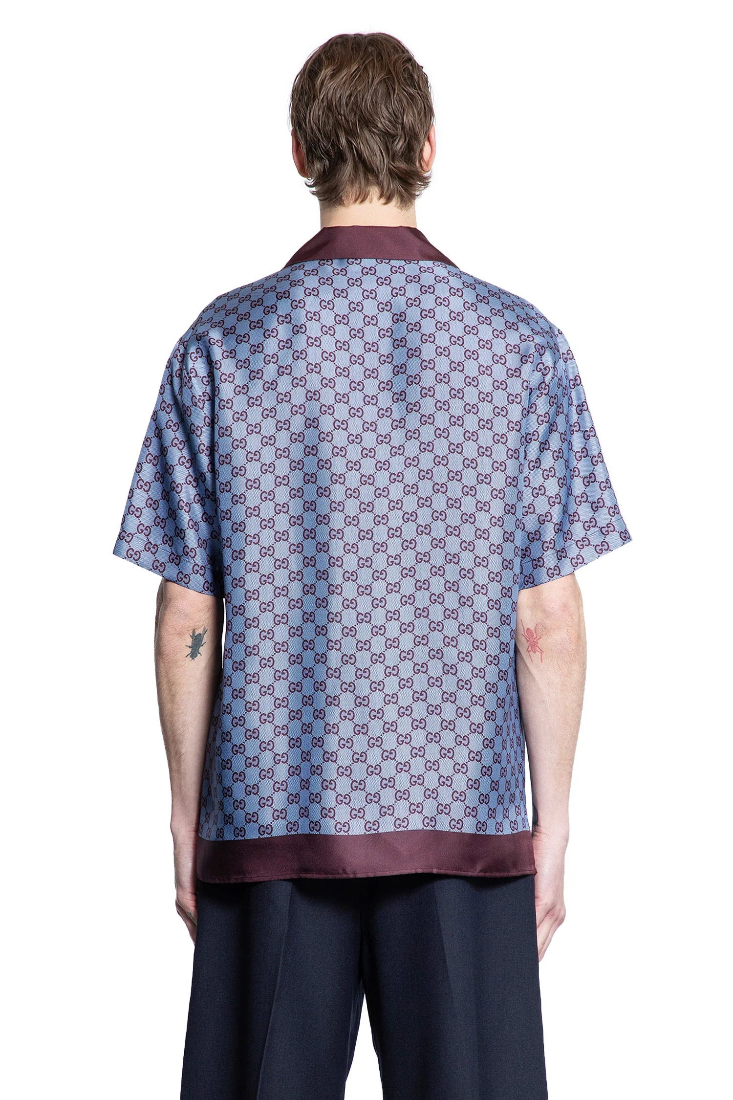 Gg-Silk-Twill-Bowling-Shirt - 3