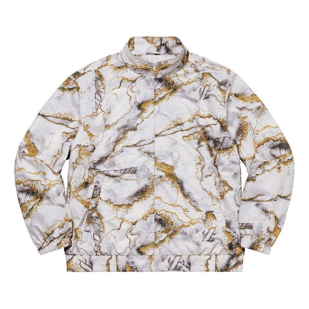 Supreme Marble Track Jacket 'White Gold Black' SUP-FW20-076 - 1