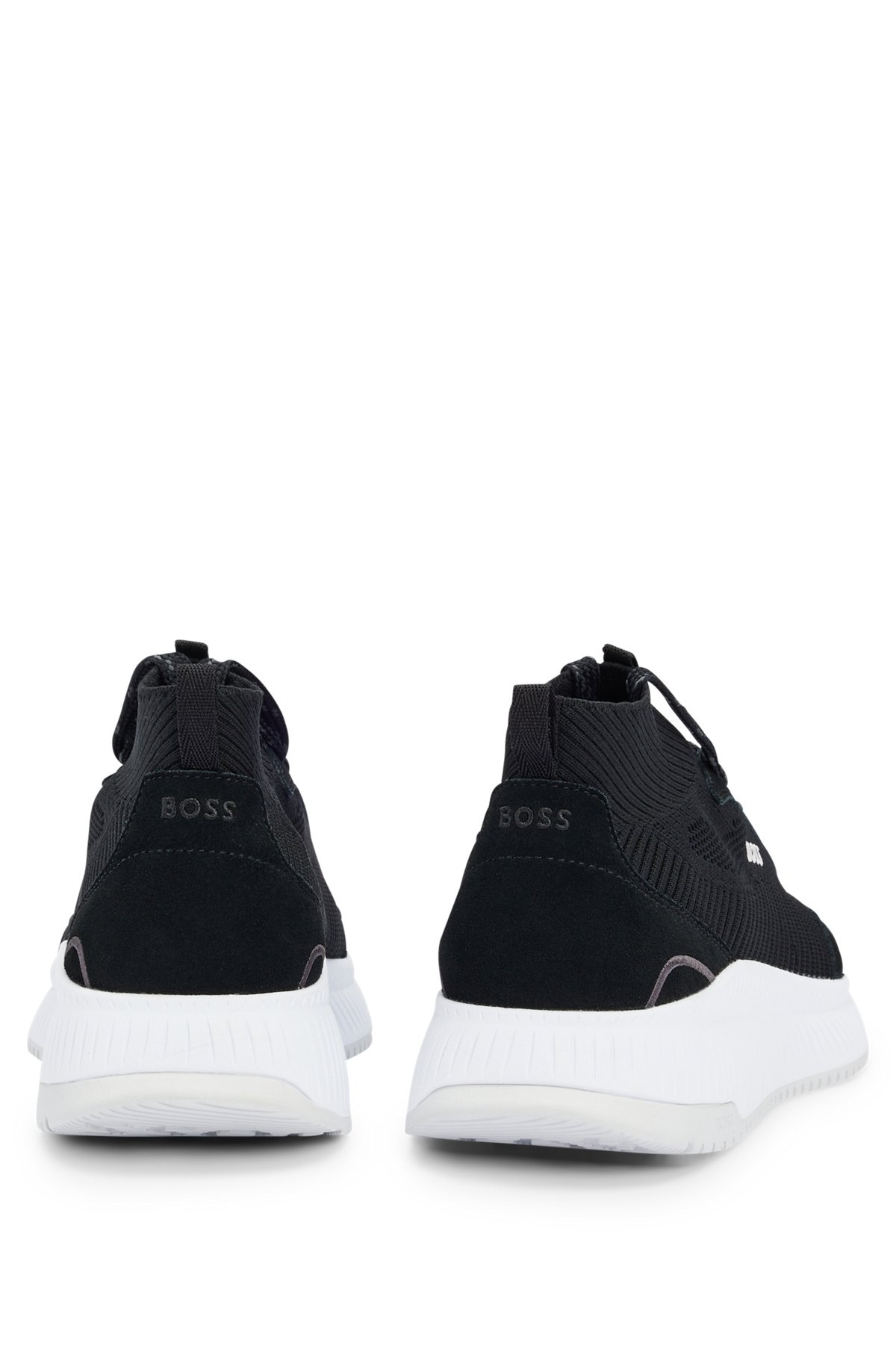 MID-TOP SOCK TRAINERS WITH FISHBONE SOLE - 4
