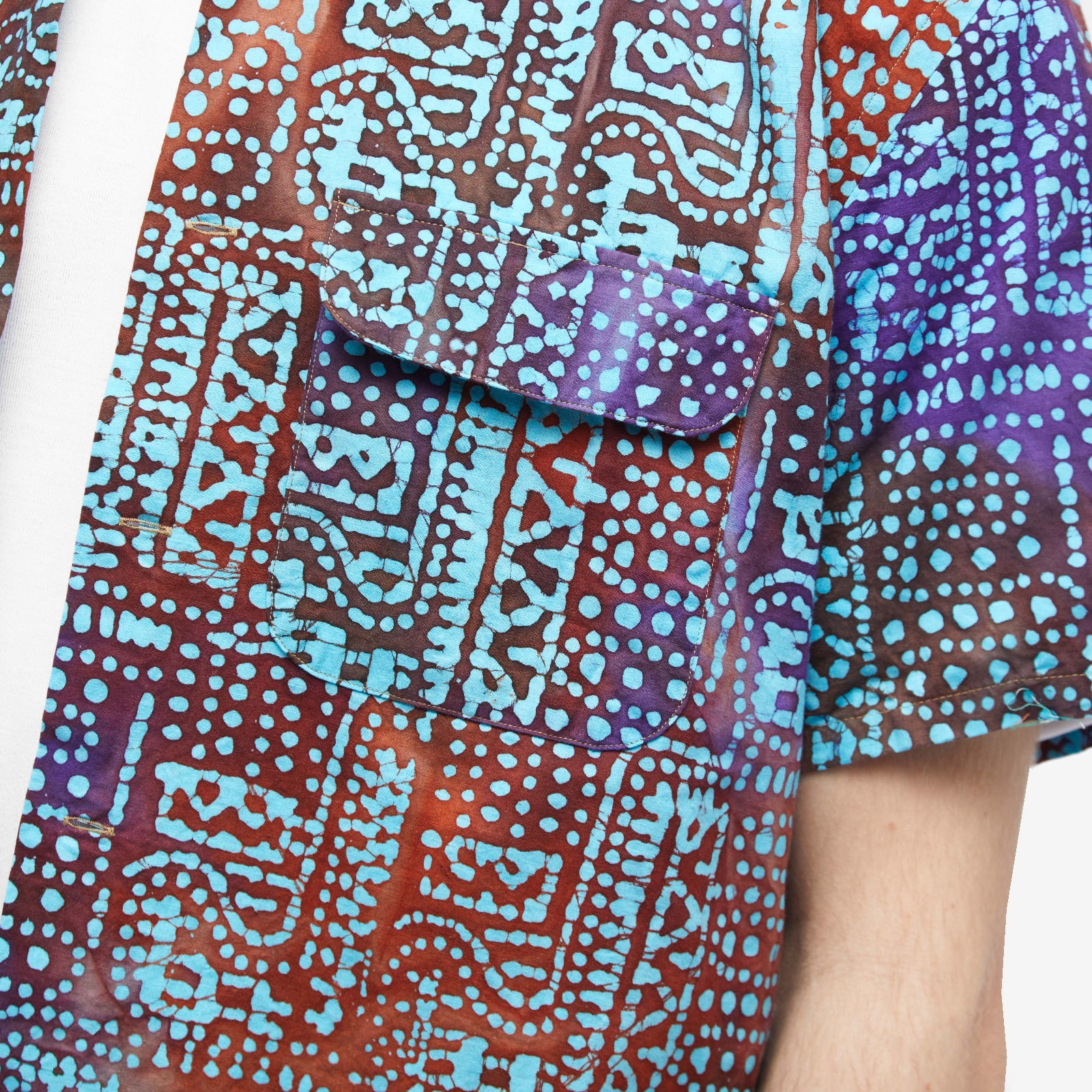 Beams Plus Batik Print Vacation Shirt - 5