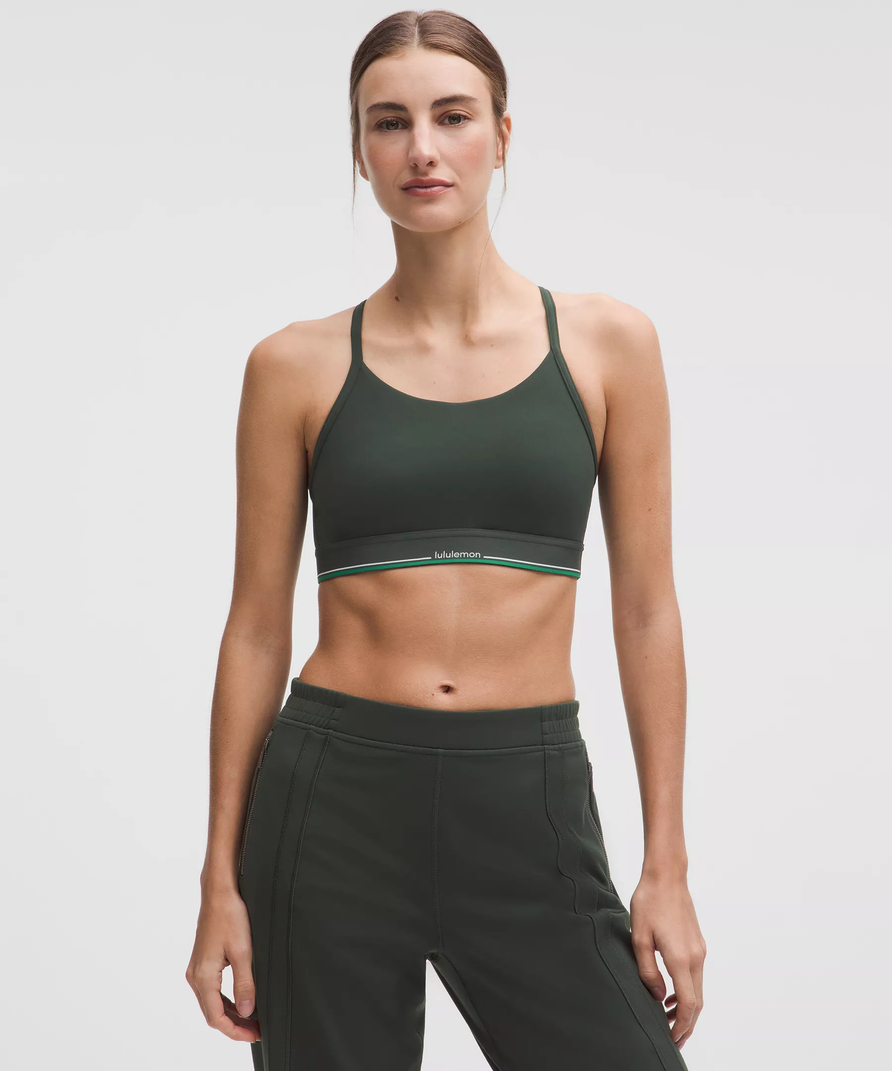 Flow Y Mid-Support Bra Logo *B/C Cup - 1