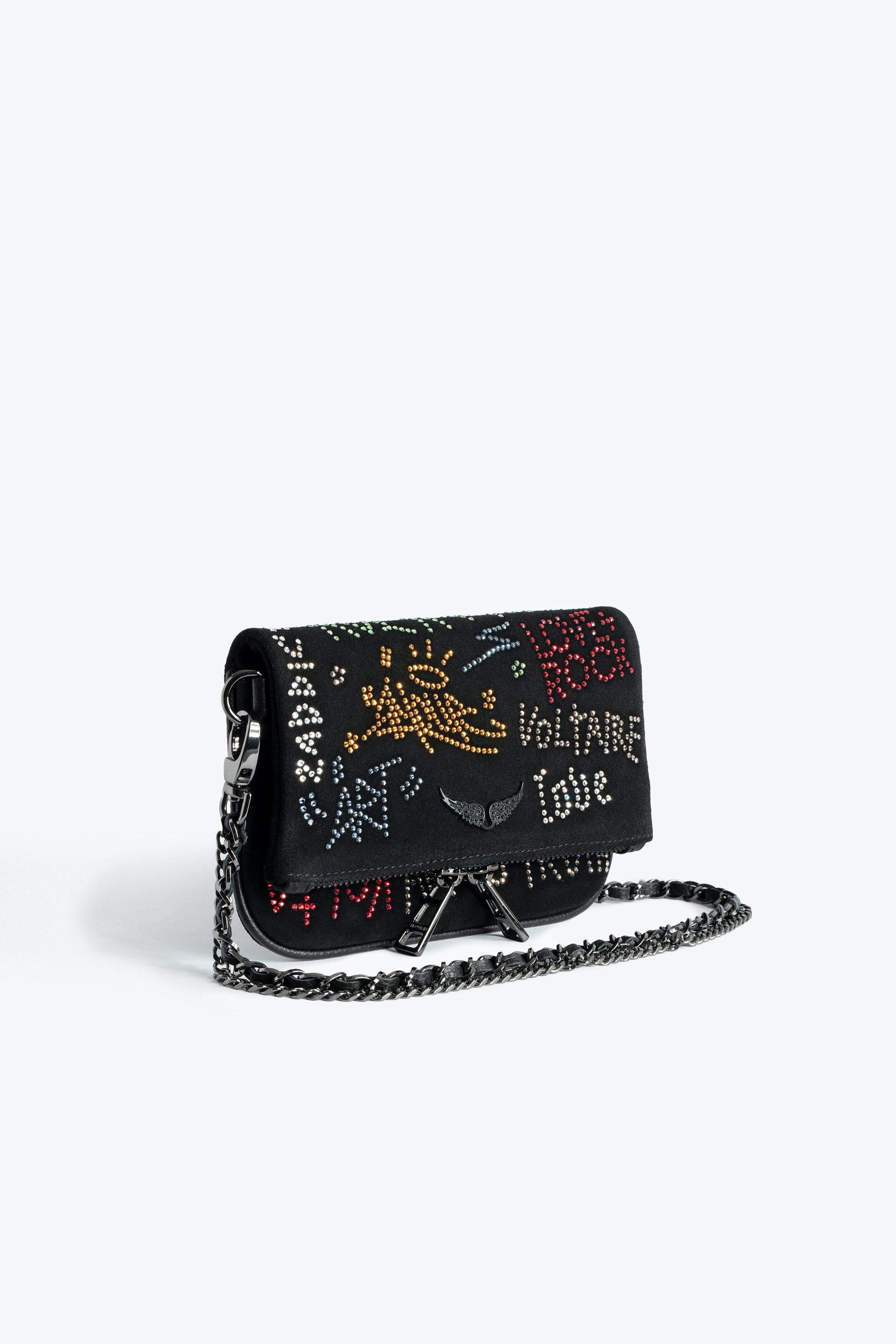 Rock Nano Tag Diamanté Clutch - 3