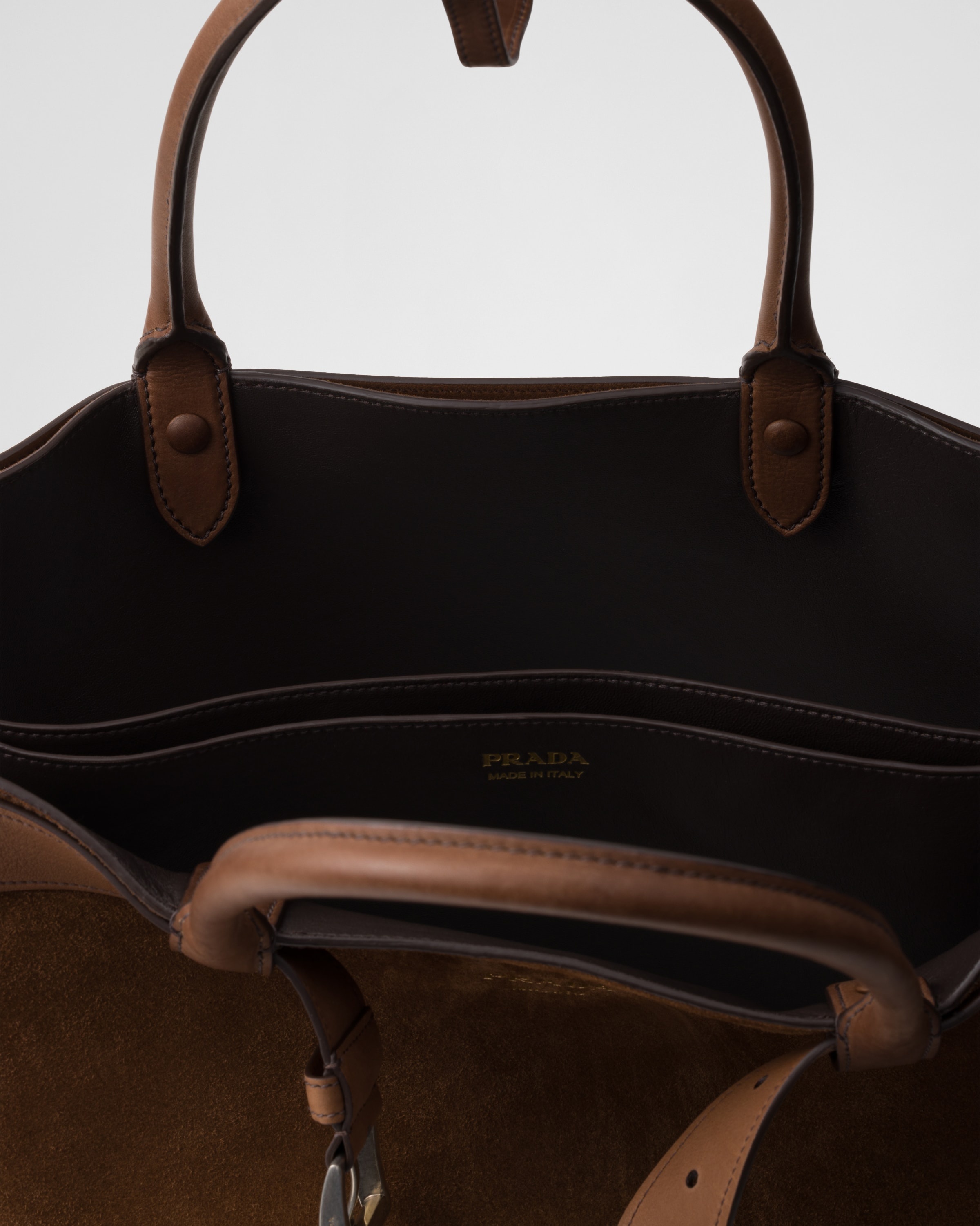 Prada Buckle suede bag with belt - 5