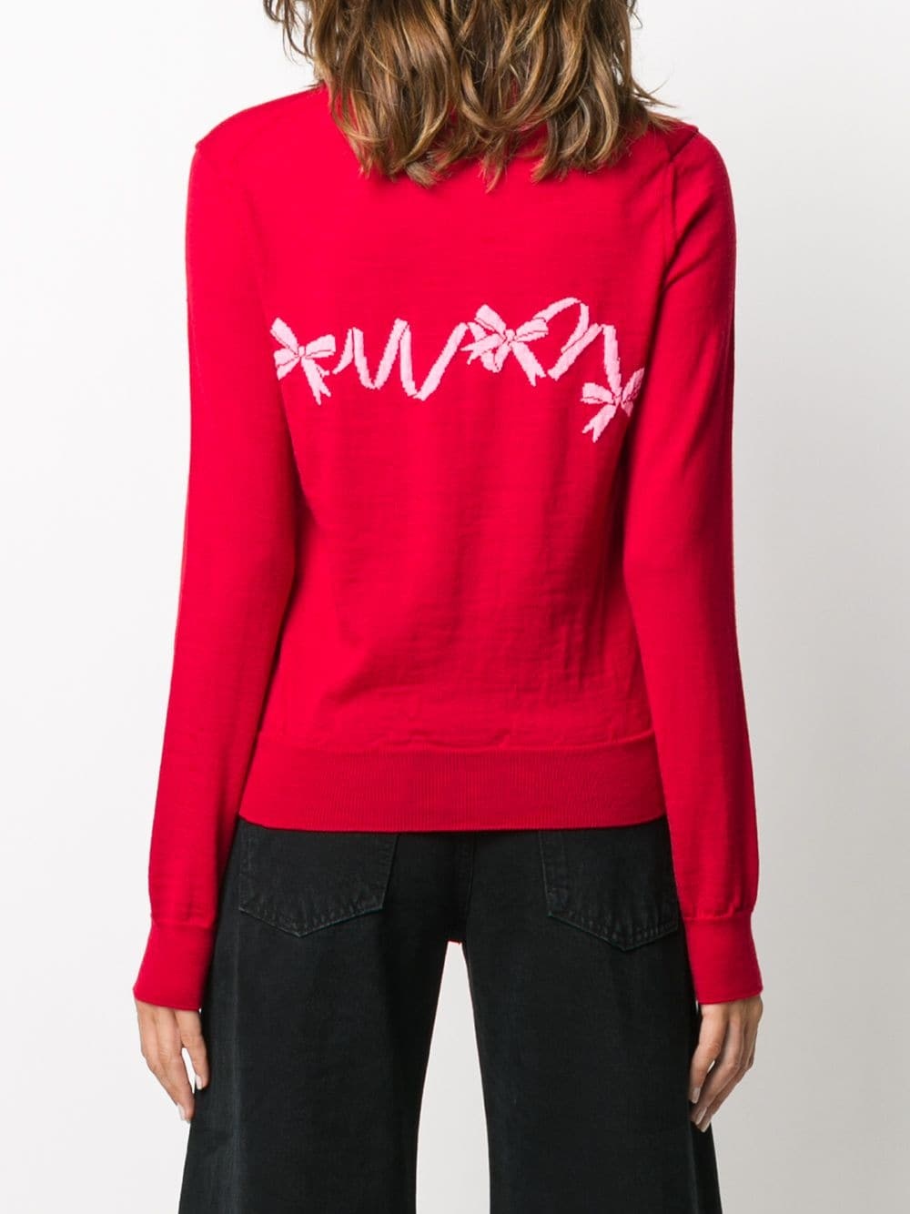 bow embroidered jumper - 4