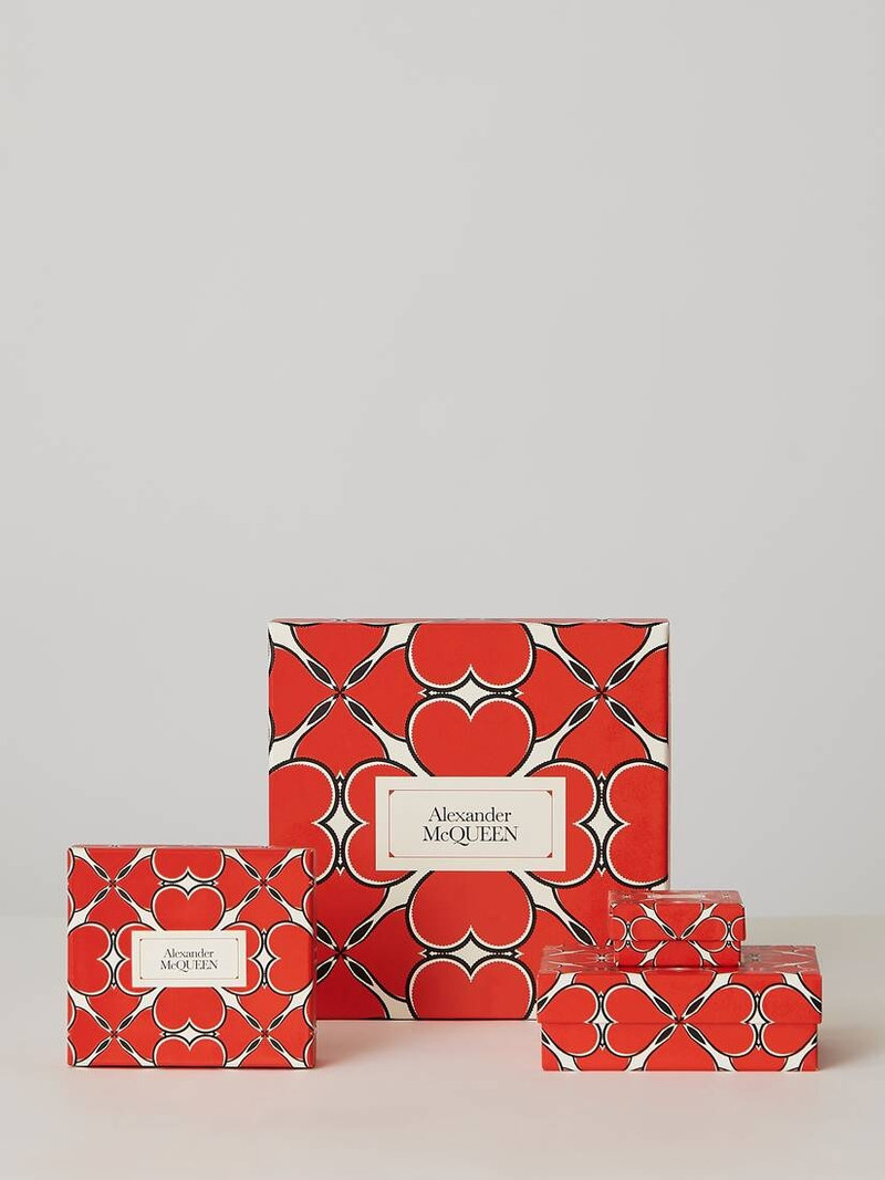 Alexander McQueen Mini Clutch in Antique Silver outlook