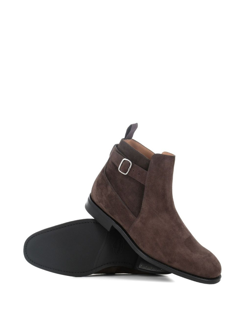 buckle-fastening suede boots 5
