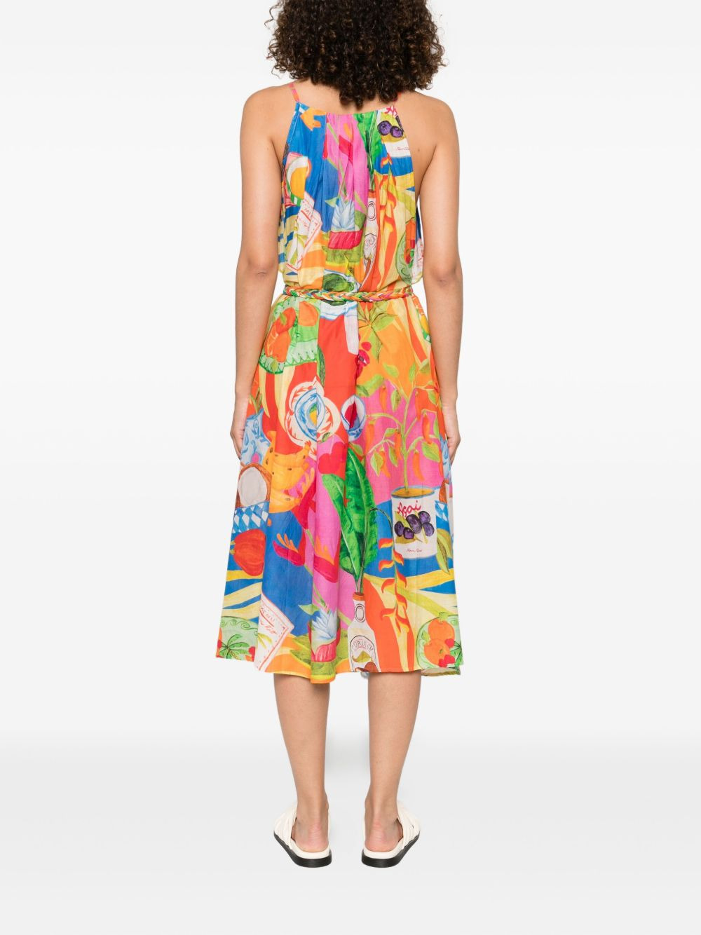 printed midi dress - 4