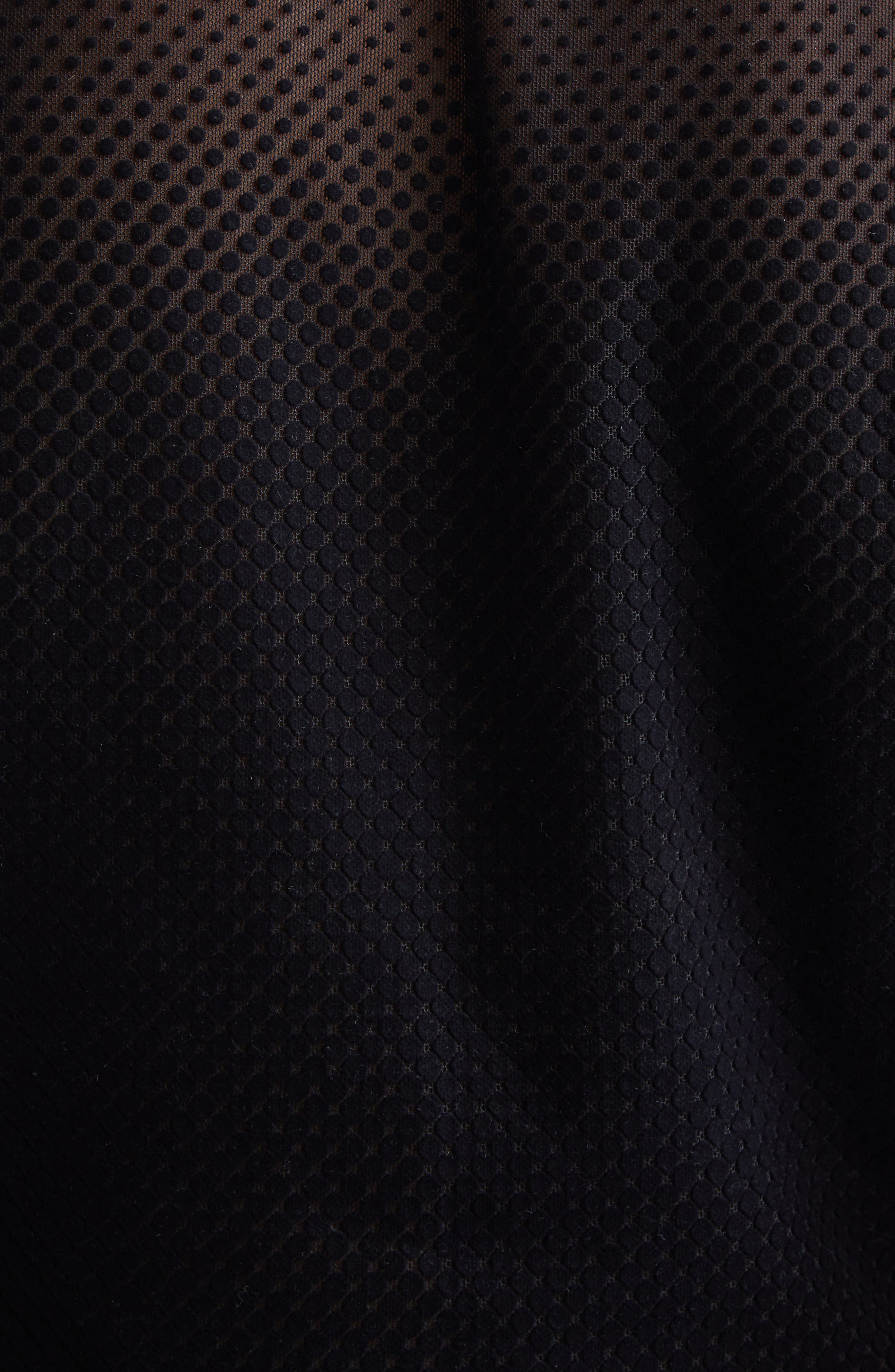 Jean Paul Gaultier Flocked Polka Dot Sleeveless Mesh Dress in Black at Nordstrom - 6