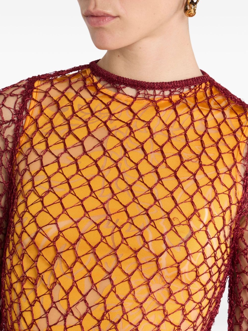 open-knit sweater - 5