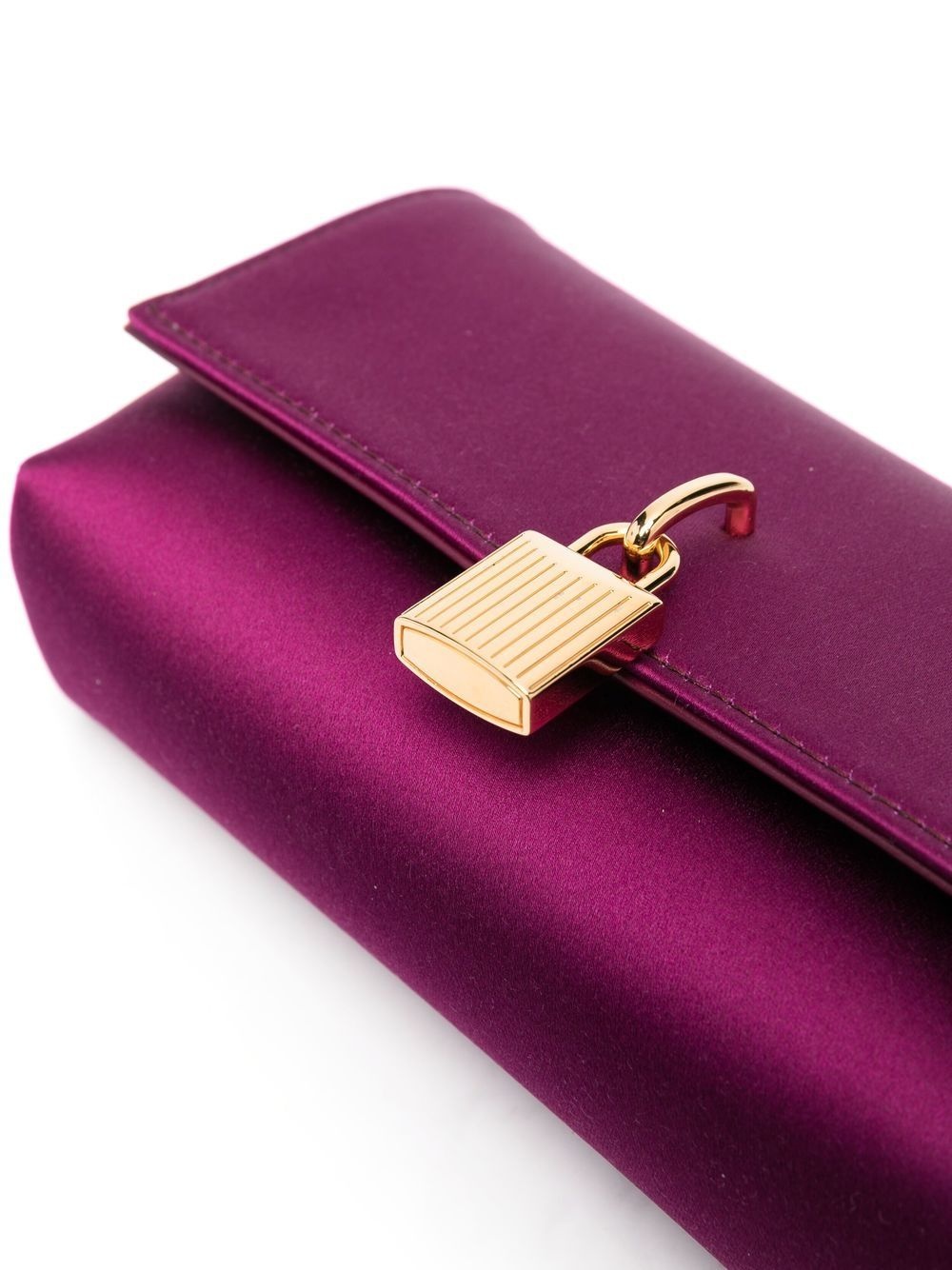 padlock-charm clutch bag - 4