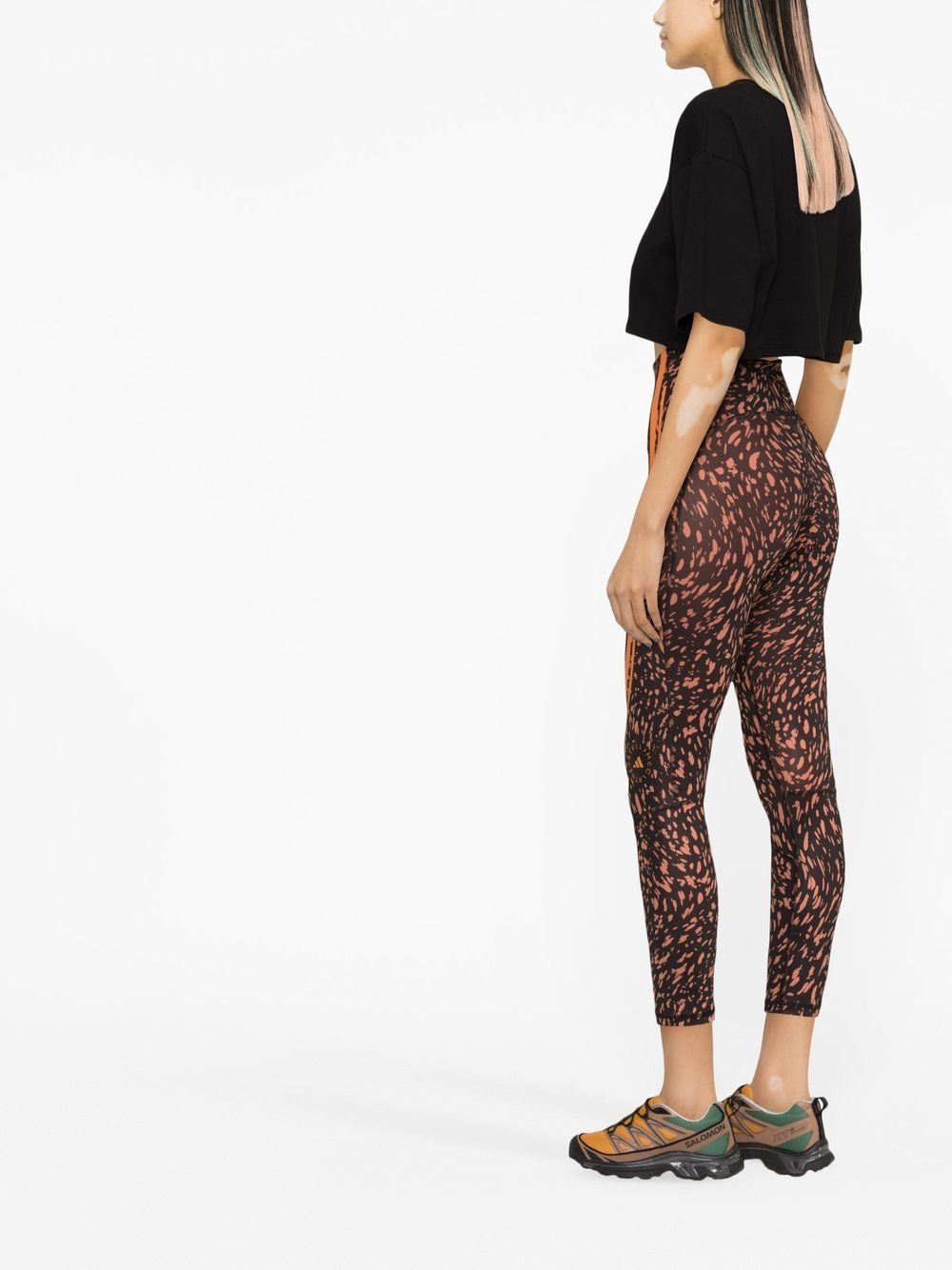 graphic-print high-waisted leggings - 3