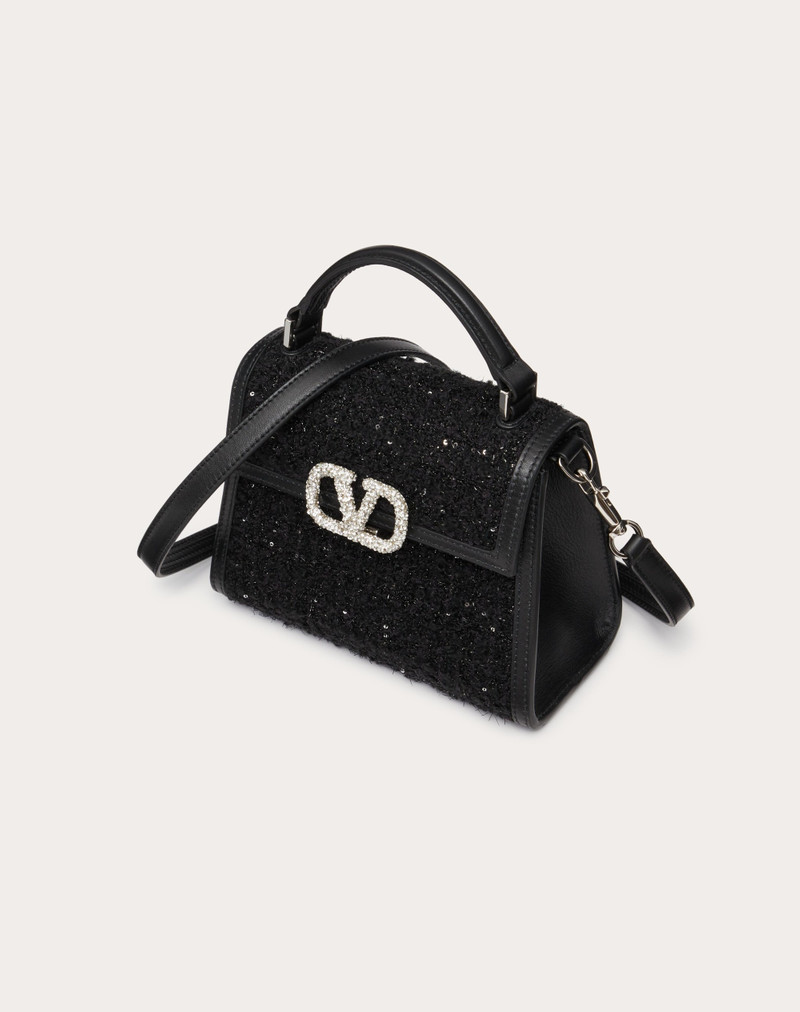 Valentino MINI VSLING TWEED HANDBAG outlook