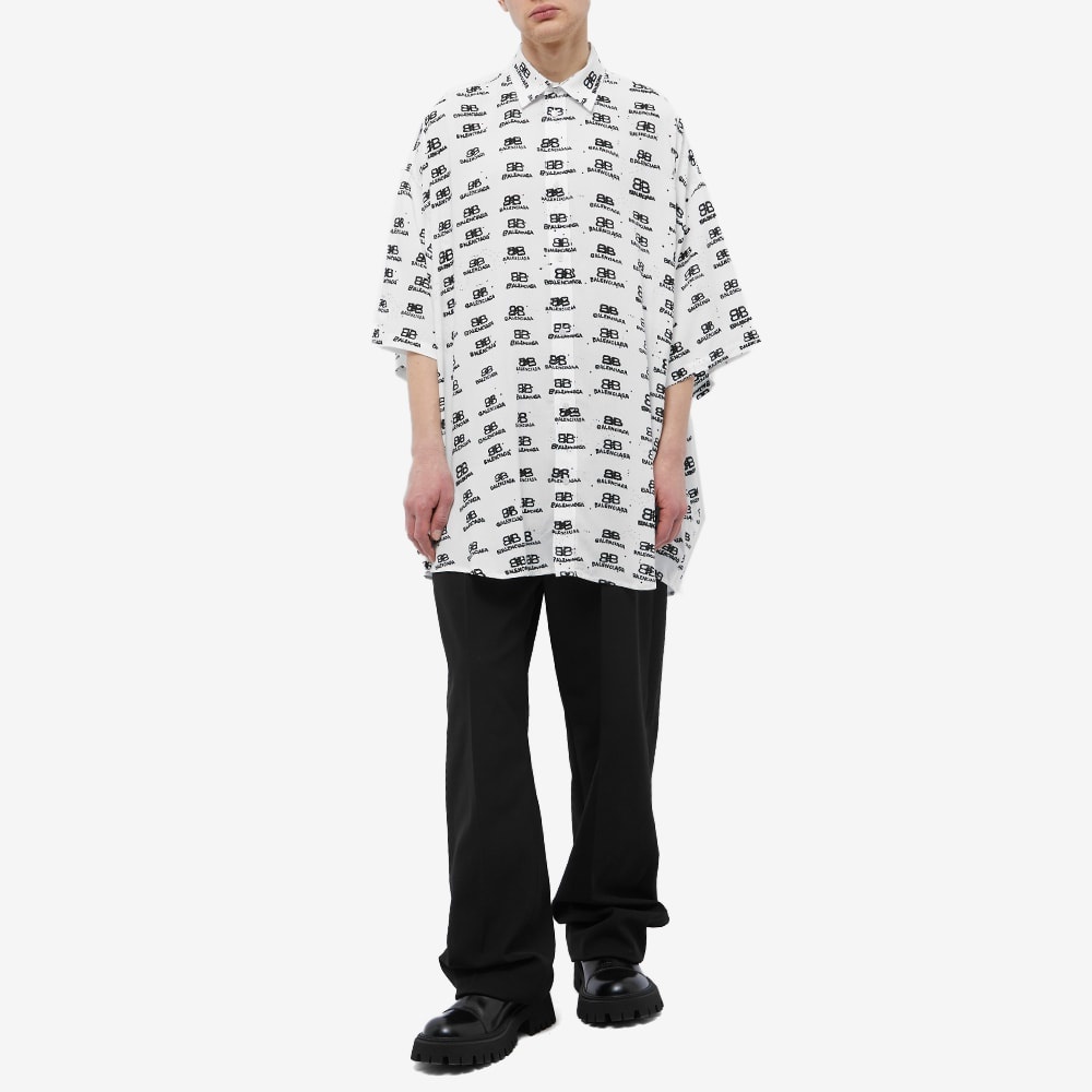 Balenciaga BB Oversize Short Sleeve Shirt - 4