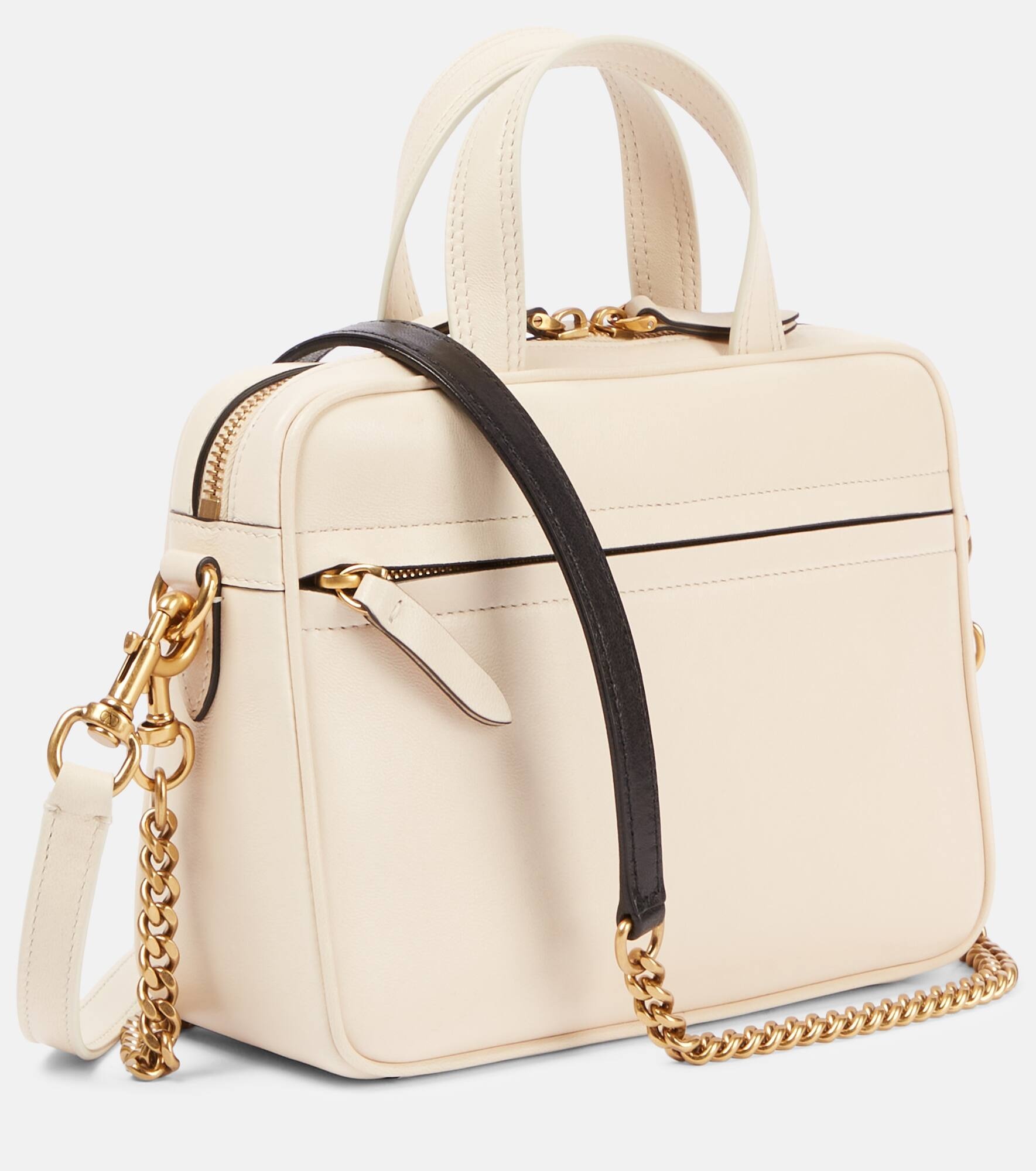 Viva Superstar VLogo leather tote bag - 4