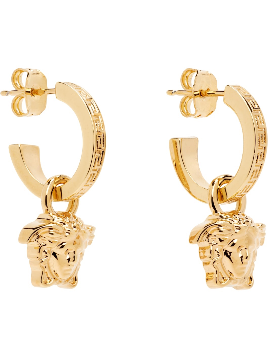 'La Medusa' Greca Hoop Earrings - 2