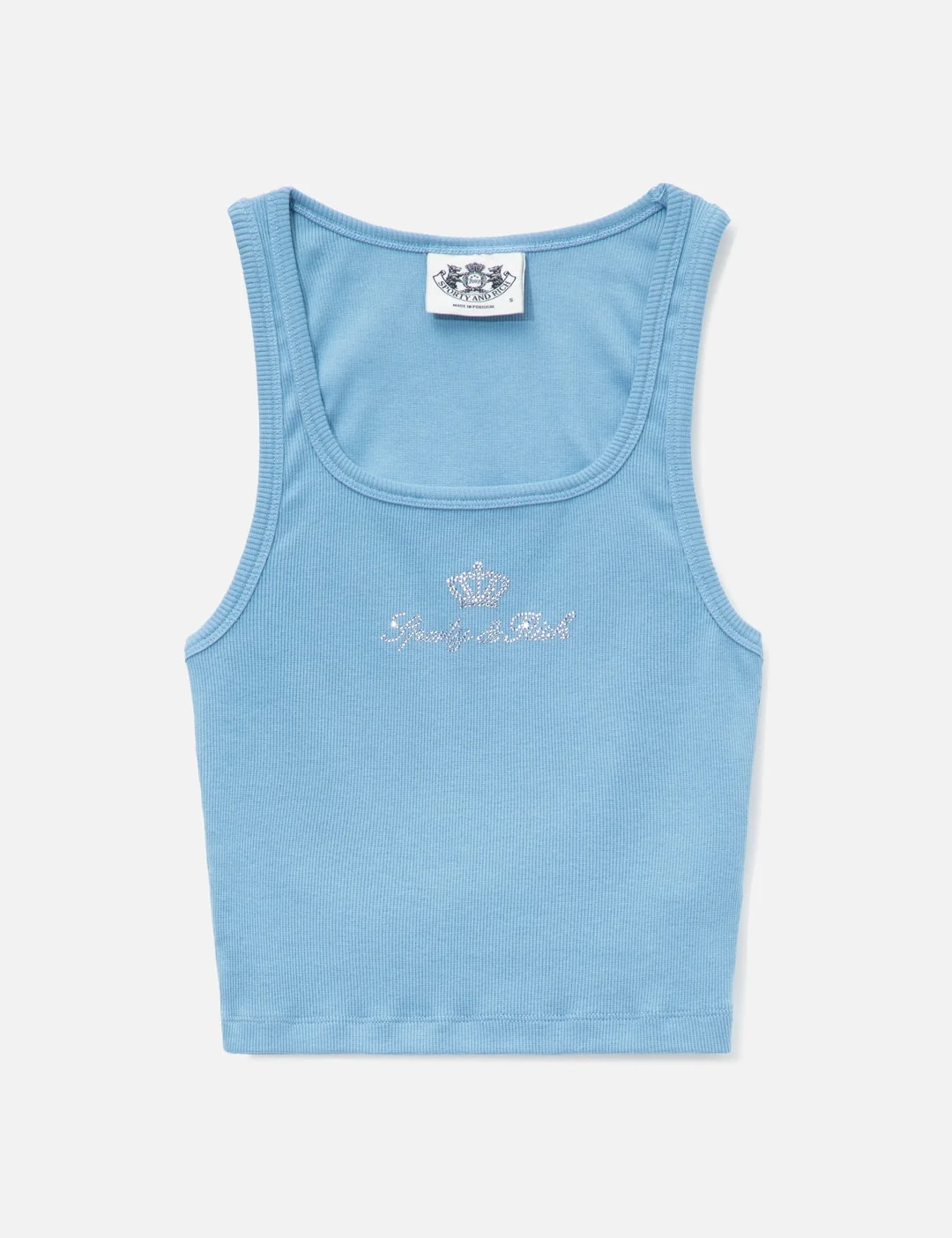 SPORTY & RICH X JUICY COUTURE CROWN RIBBED TANK - 1