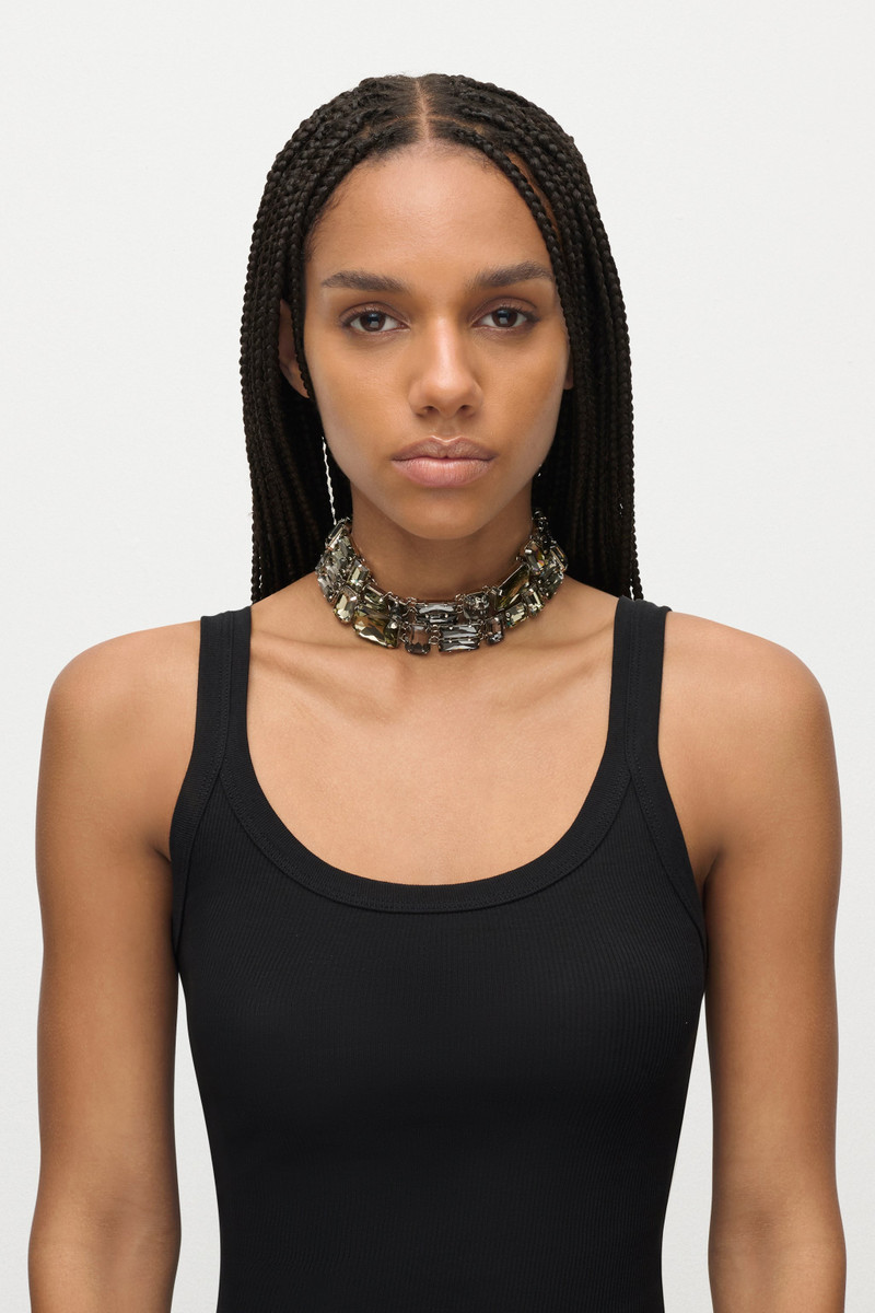 AREA OMBRE CRYSTAL CLUSTER CHOKER NECKLACE outlook