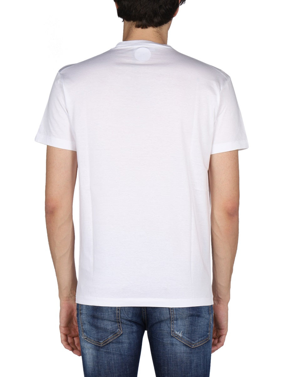 Dsquared Men "Globetrotter" T-Shirt With Print - 3