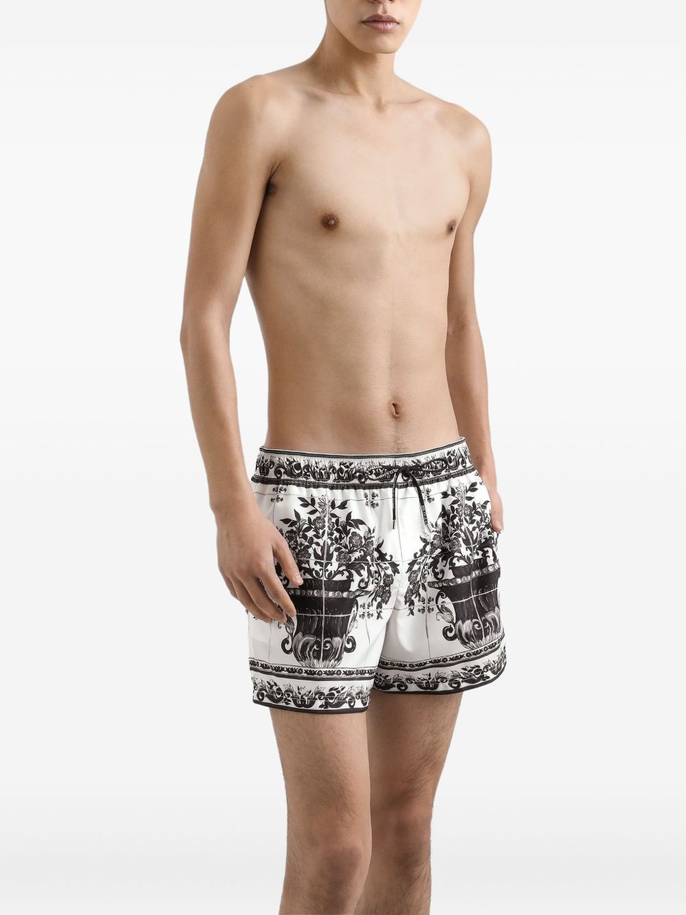 graphic-print swim shorts - 2